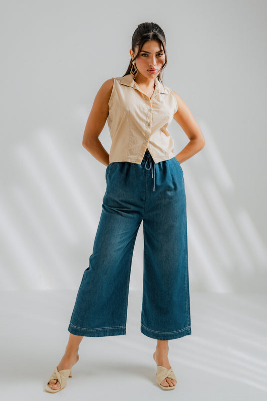 Cotton Crop Skin Shirt - Hustle N Holla