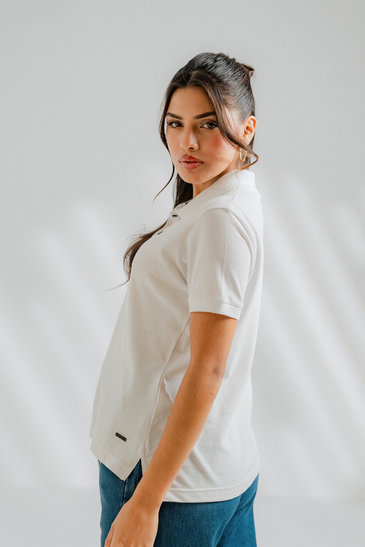 White Minor Fault Short Sleeve Polo - Hustle N Holla