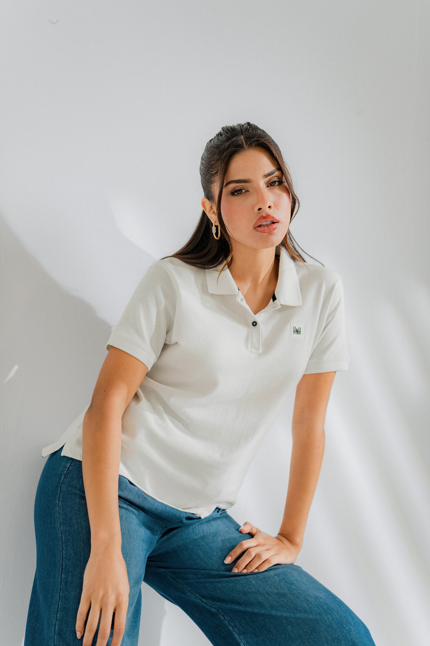 White Minor Fault Short Sleeve Polo - Hustle N Holla