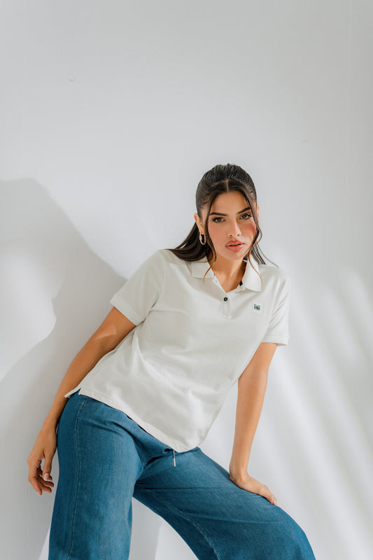 White Minor Fault Short Sleeve Polo - Hustle N Holla
