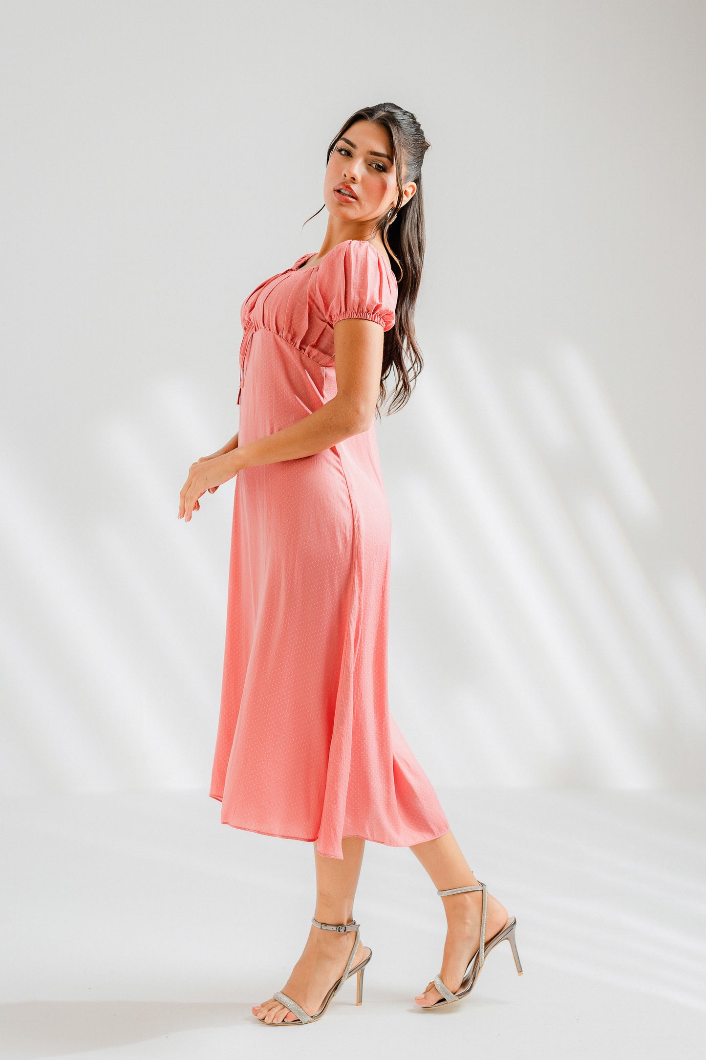 Pink Ruched dress - Hustle N Holla