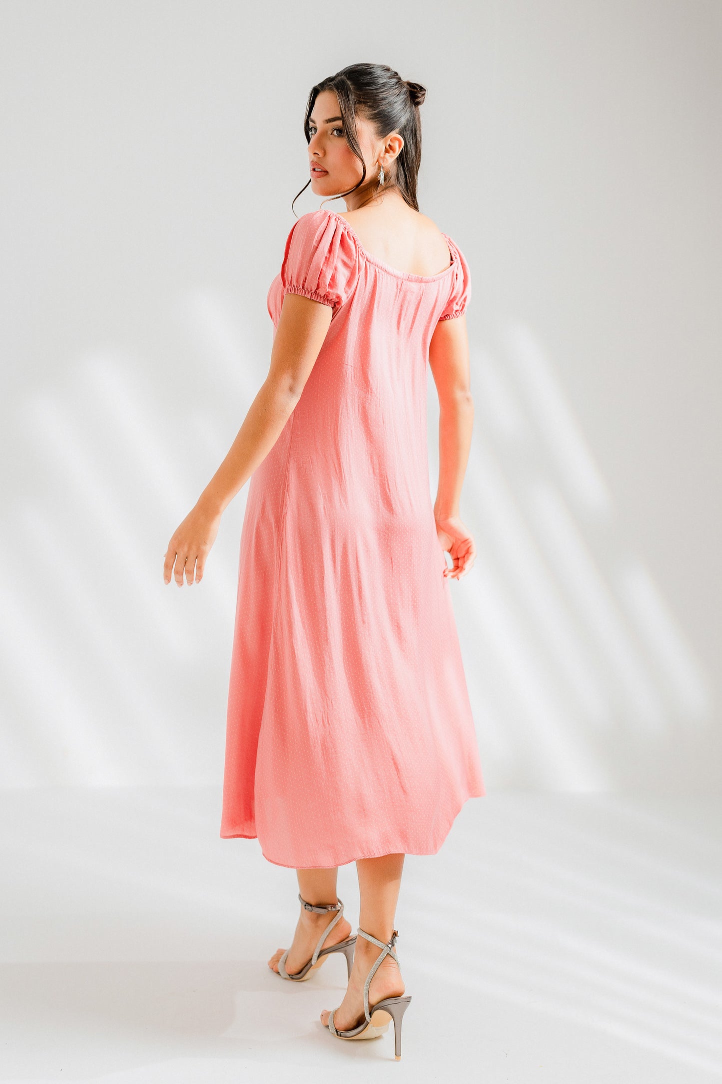 Pink Ruched dress - Hustle N Holla