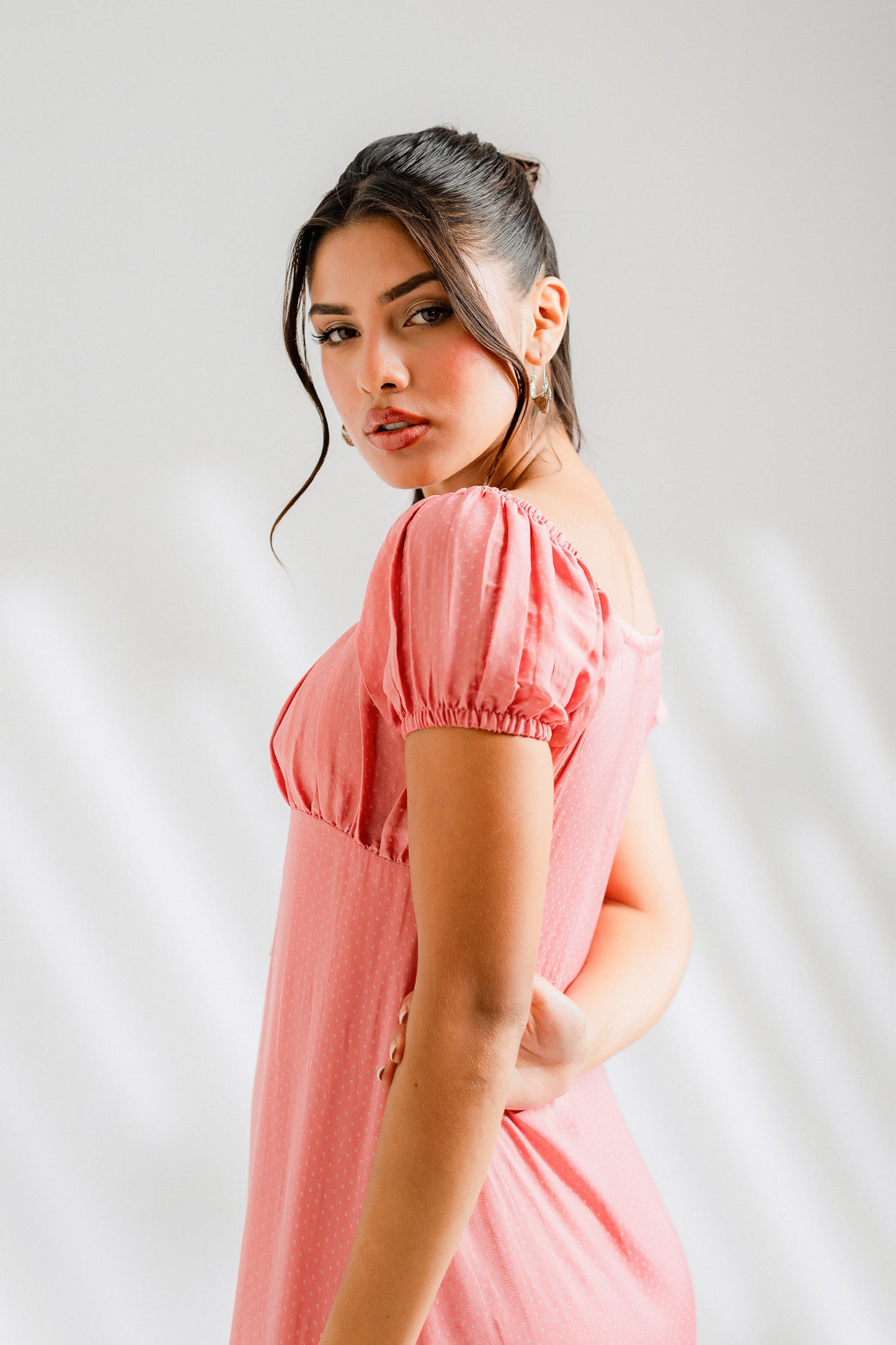 Pink Ruched dress - Hustle N Holla
