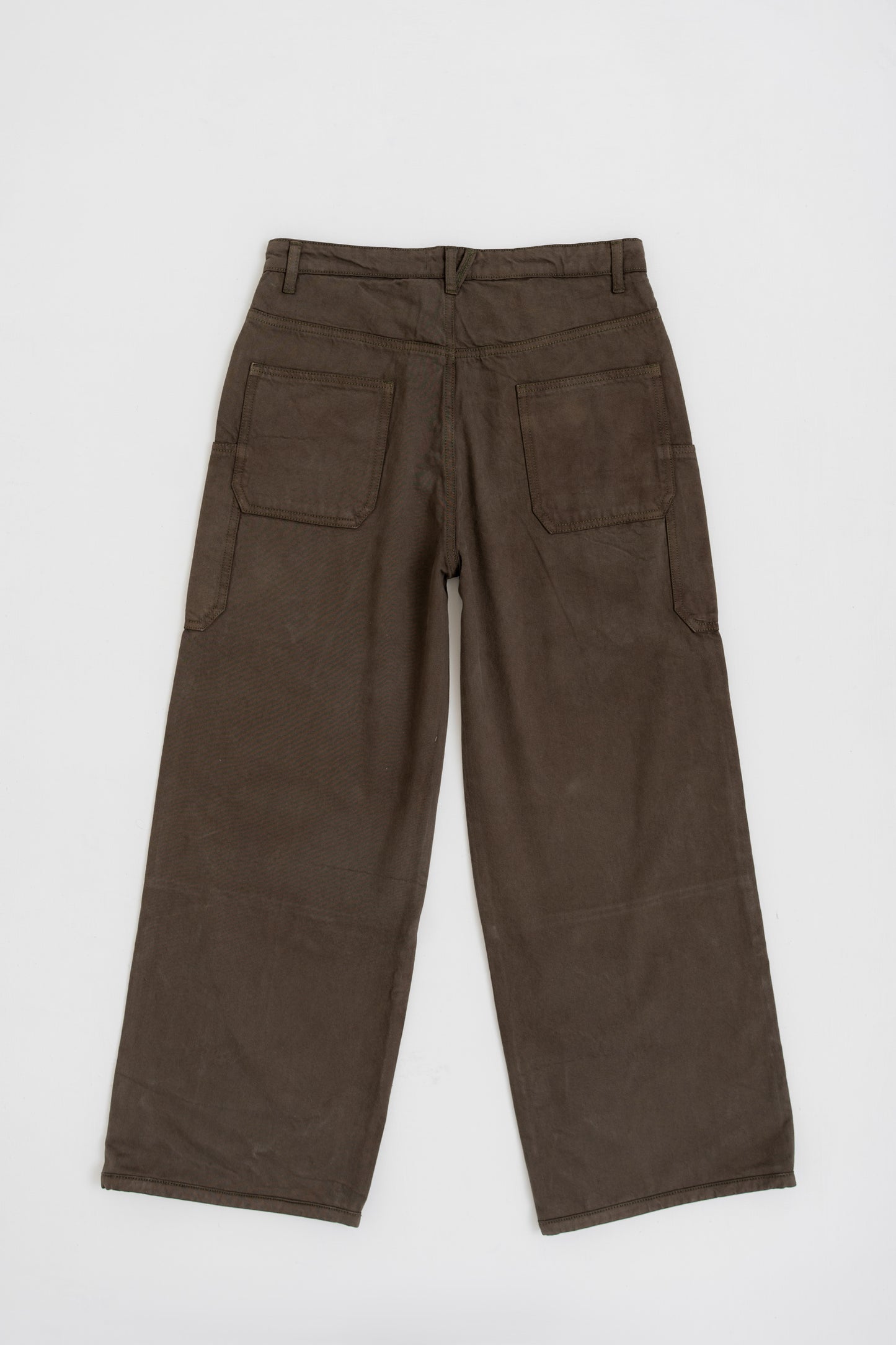 Olive Straight fit Twill Pants - Hustle N Holla