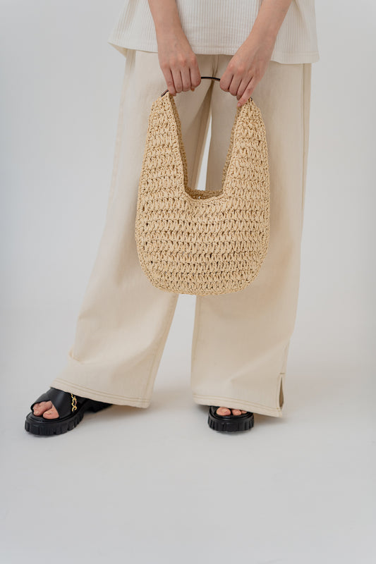 Handmade Contrast Crochet Bag - Hustle N Holla