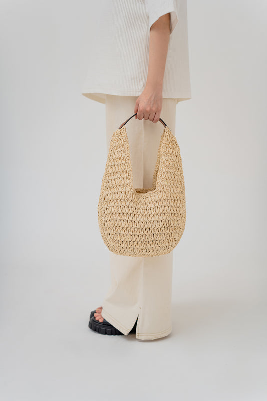 Handmade Contrast Crochet Bag - Hustle N Holla
