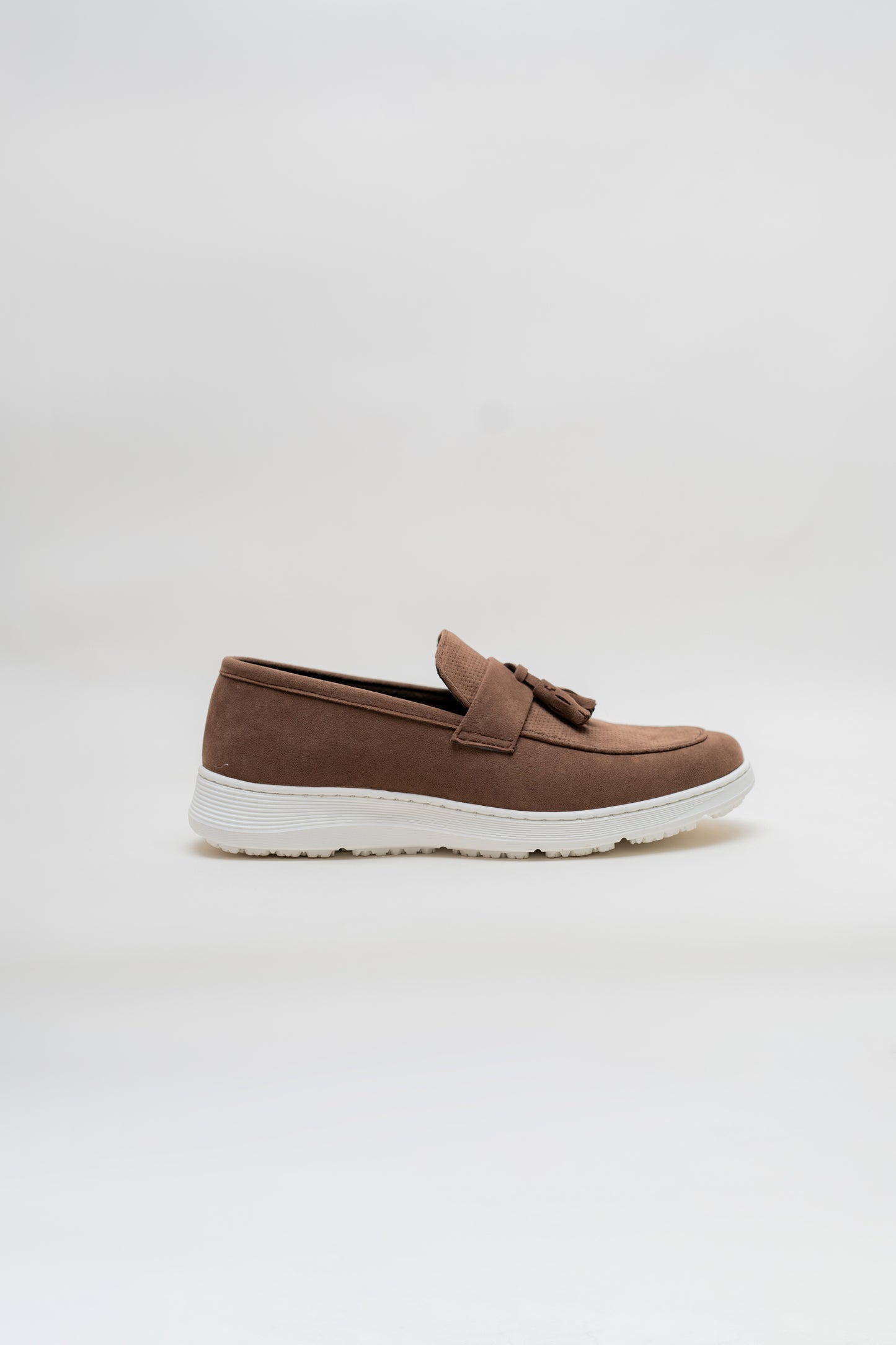 Khaki Suede Tassel Loafers - Hustle N Holla
