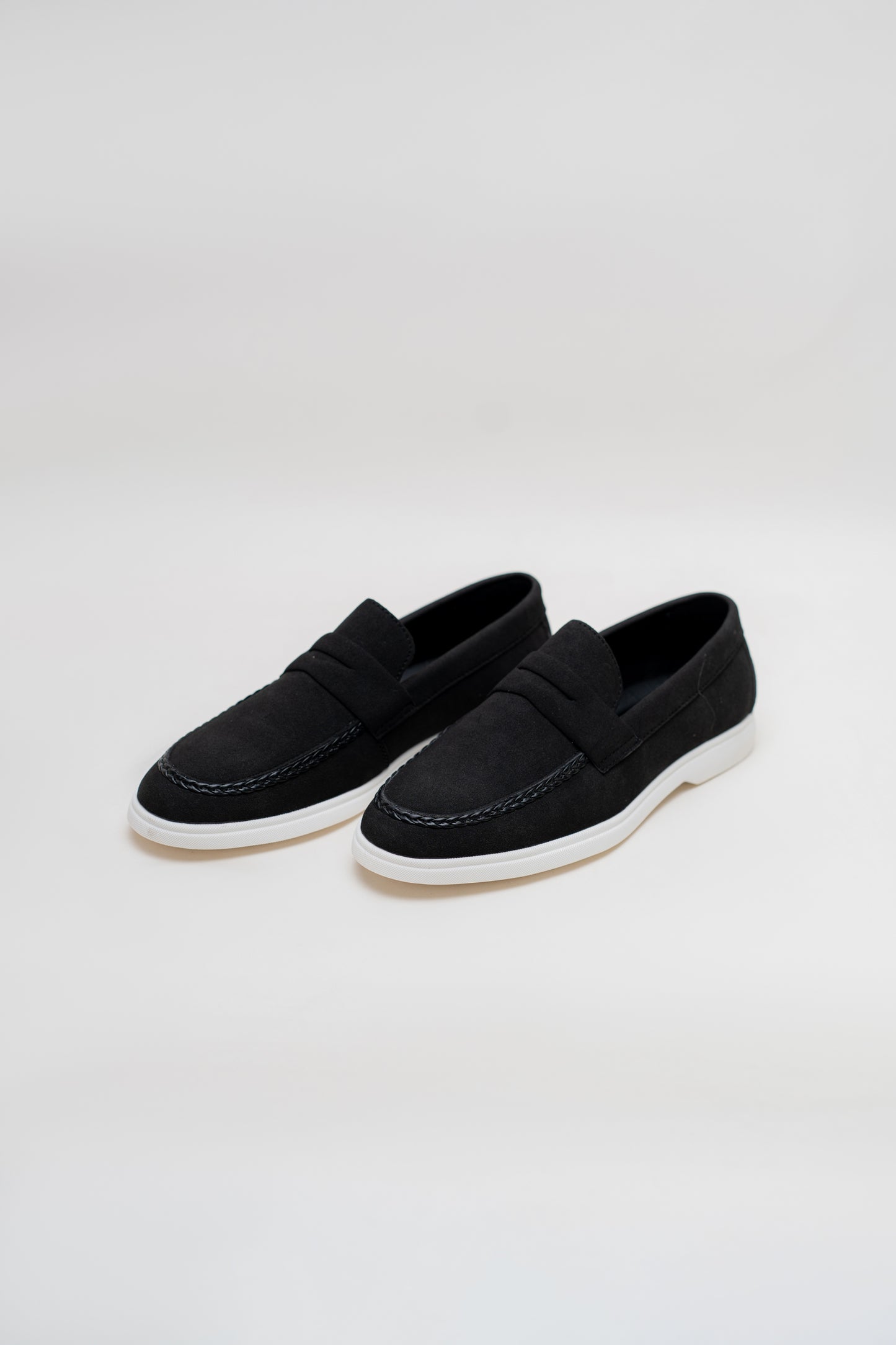 BLACK Suede Penny Loafers - Hustle N Holla
