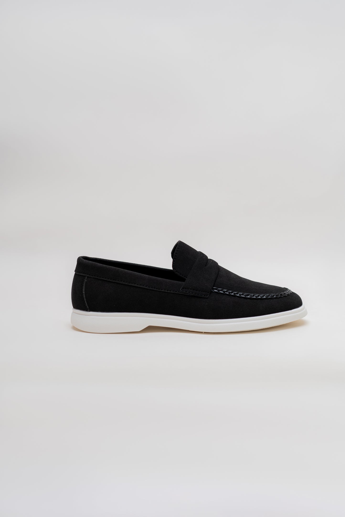 BLACK Suede Penny Loafers - Hustle N Holla