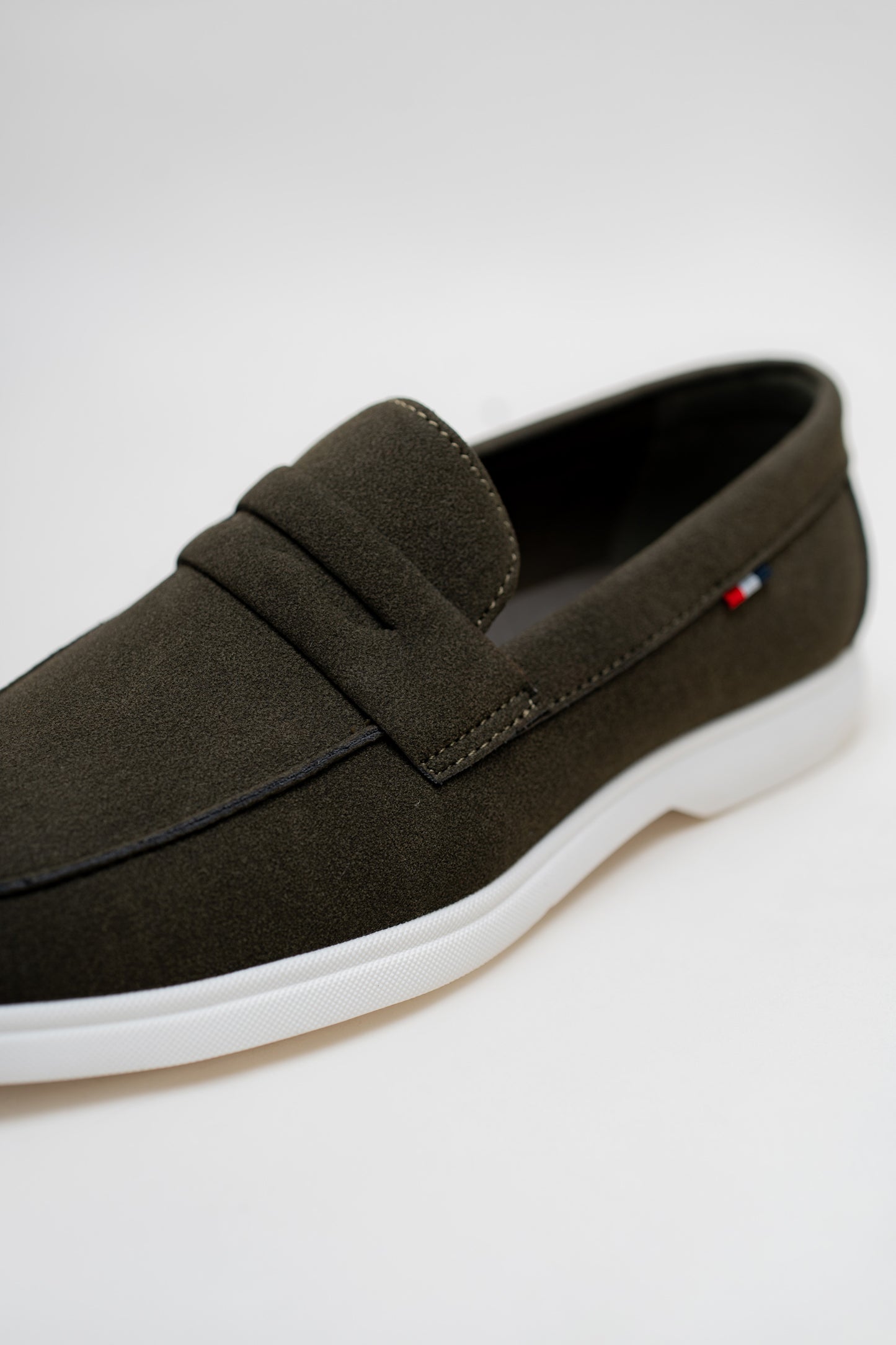 Green Suede Penny Loafers - Hustle N Holla