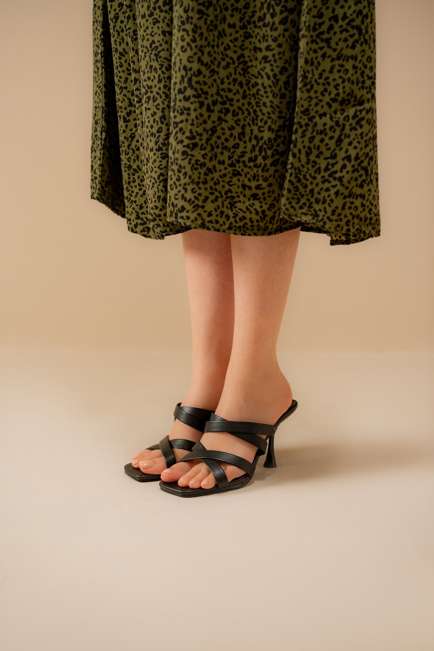 Double Criss-Cross Strappy Heels - Hustle N Holla