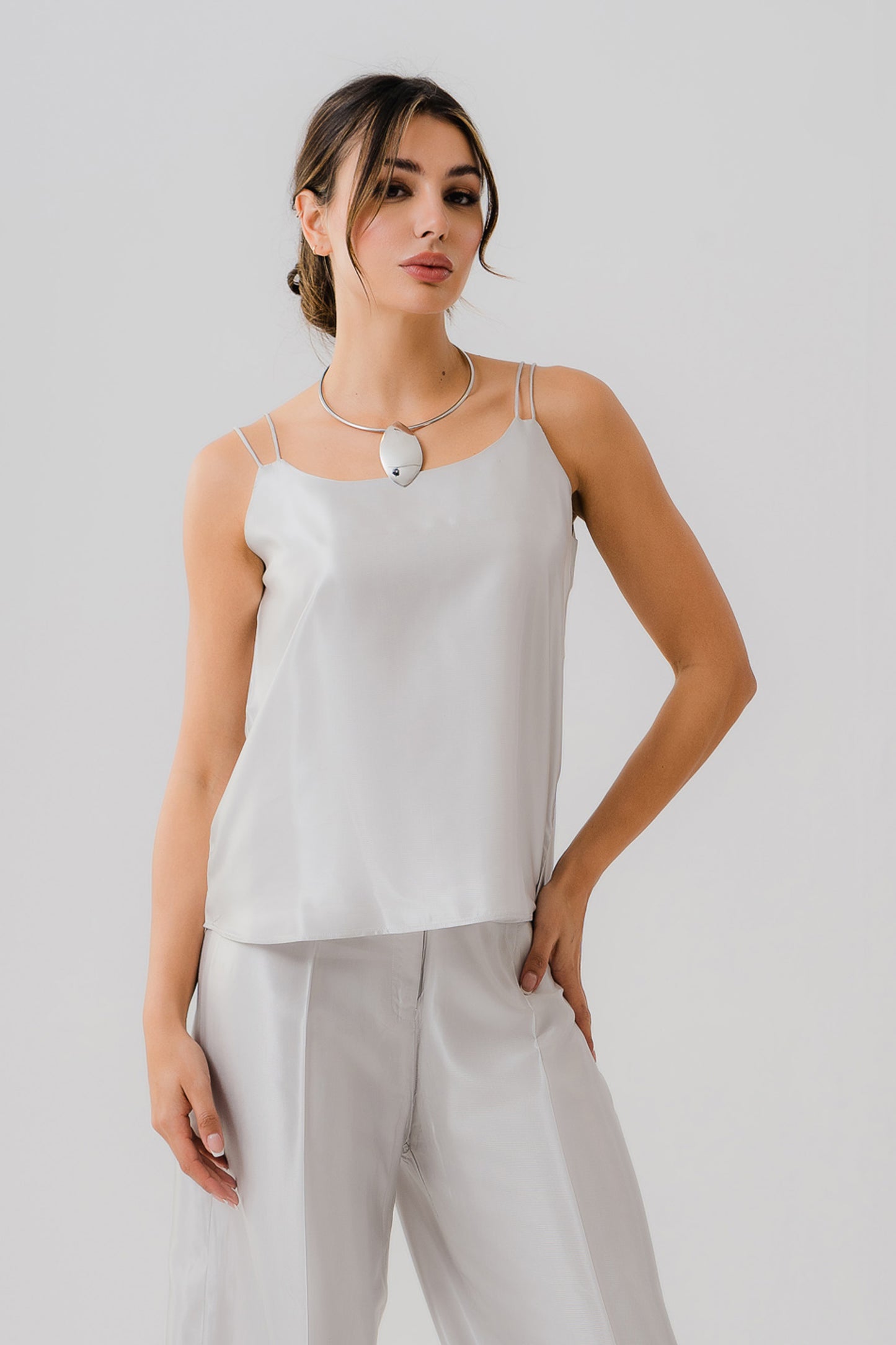 Strappy Silk Top - Hustle N Holla