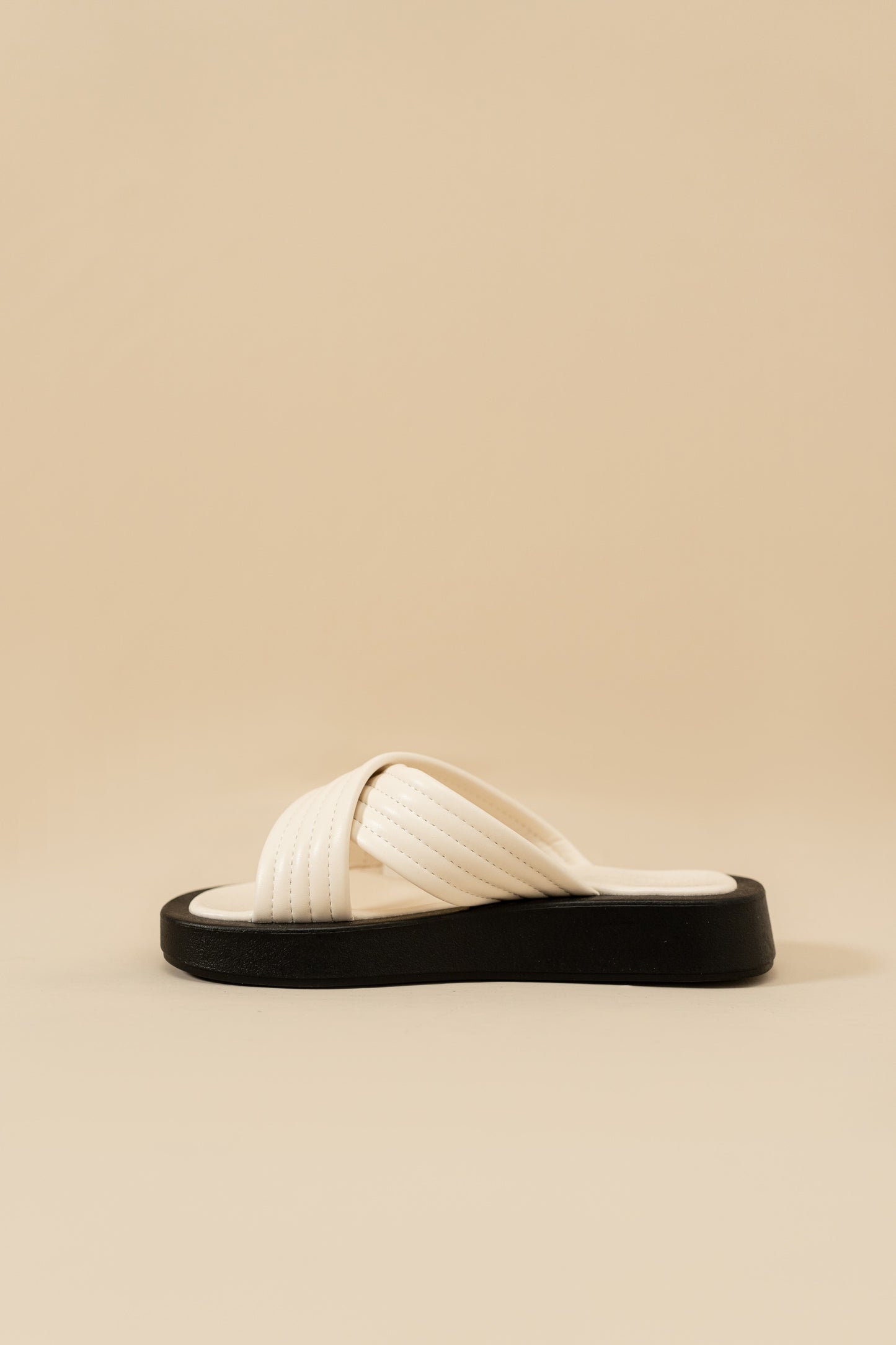 Off-White Criss-Cross Chunky Flats