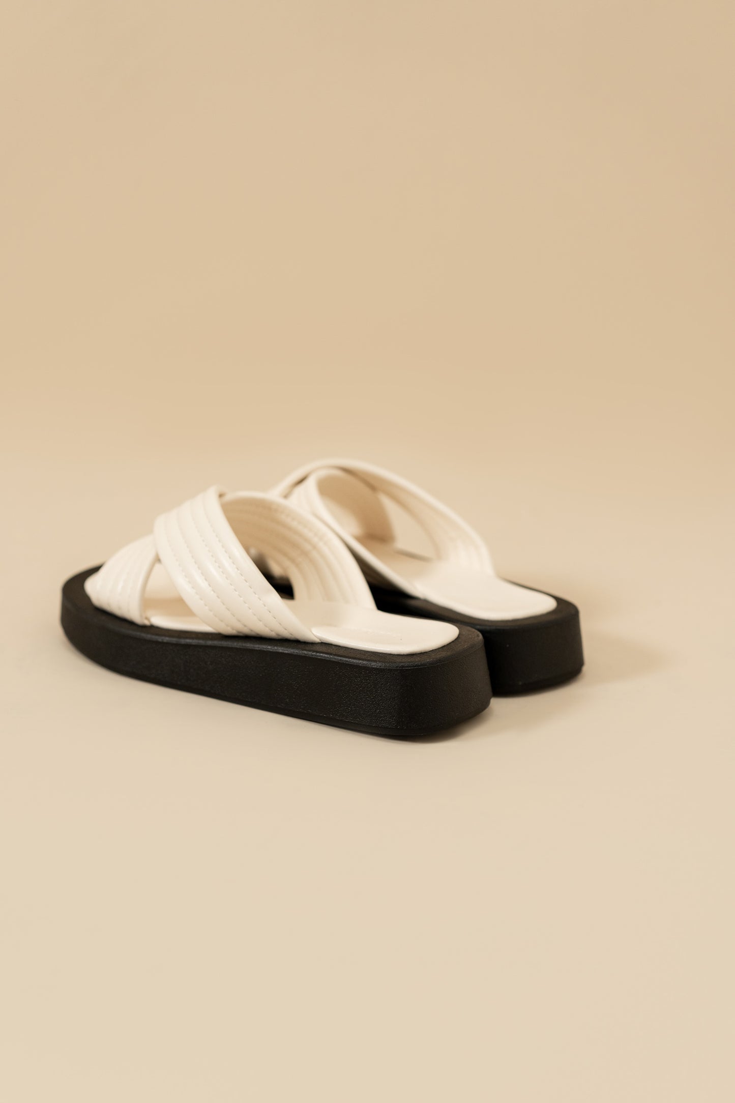 Off-White Criss-Cross Chunky Flats
