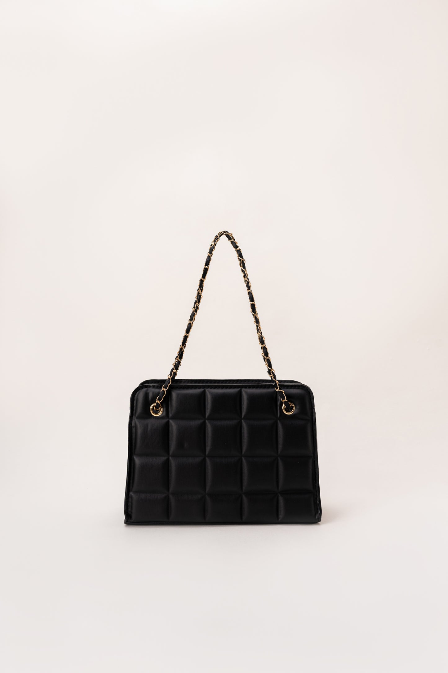 Black Quilted Shoulder Bag - Hustle N Holla