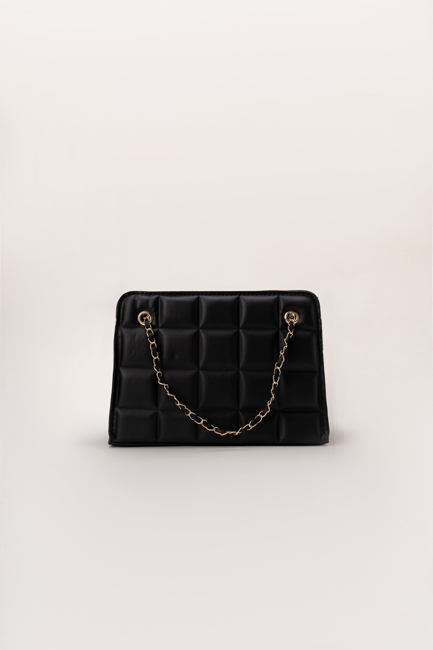 Black Quilted Shoulder Bag - Hustle N Holla