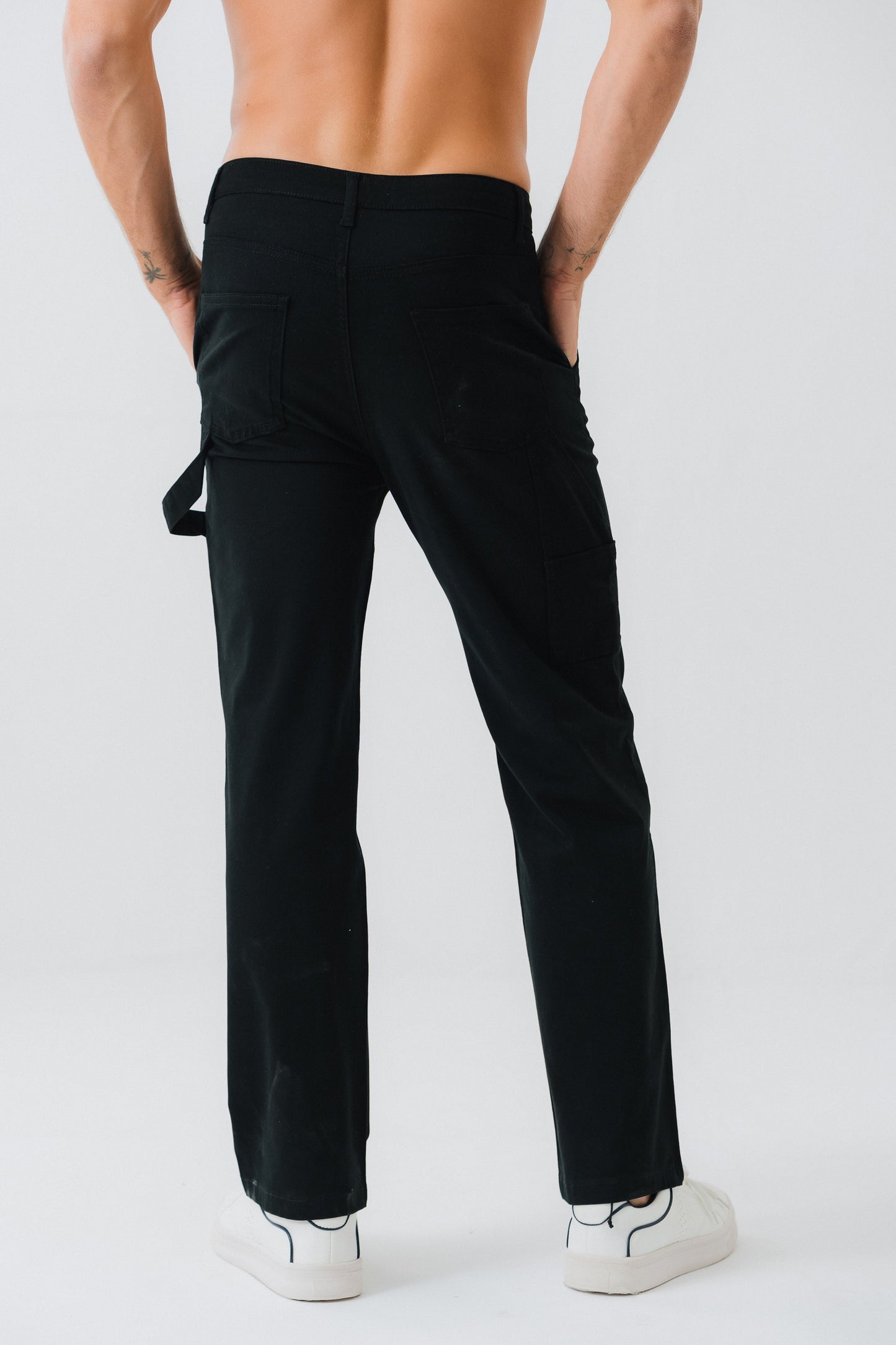 Black Regular Fit Chino Pants - Hustle N Holla