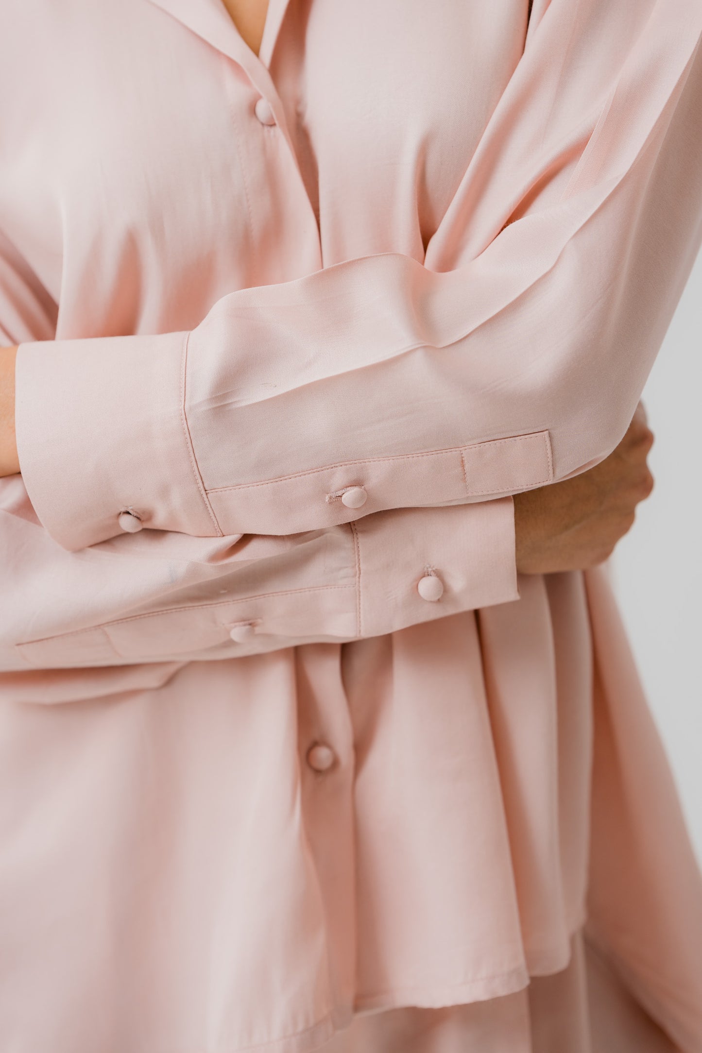 Peach Pink Long Sleeve Shirt - Hustle N Holla