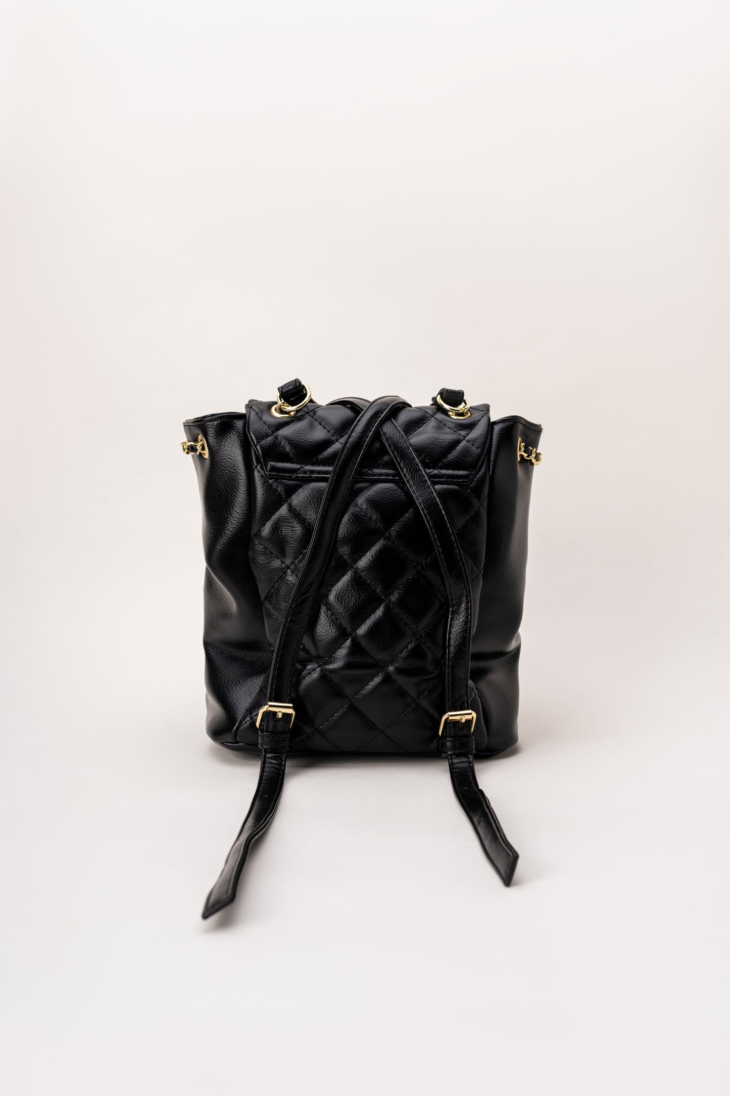 Black Quilted Backpack - Hustle N Holla