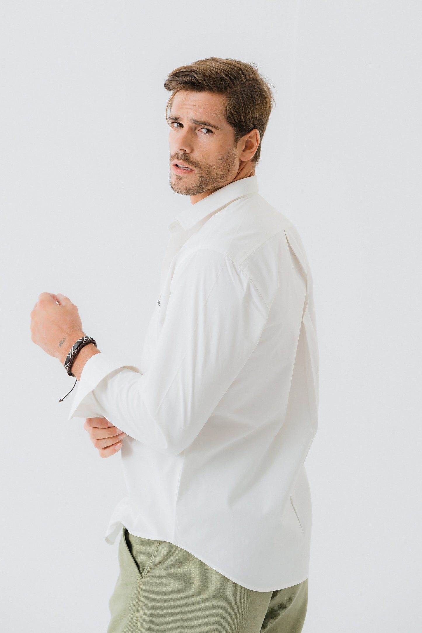 White Full Sleeve Shirt - Hustle N Holla