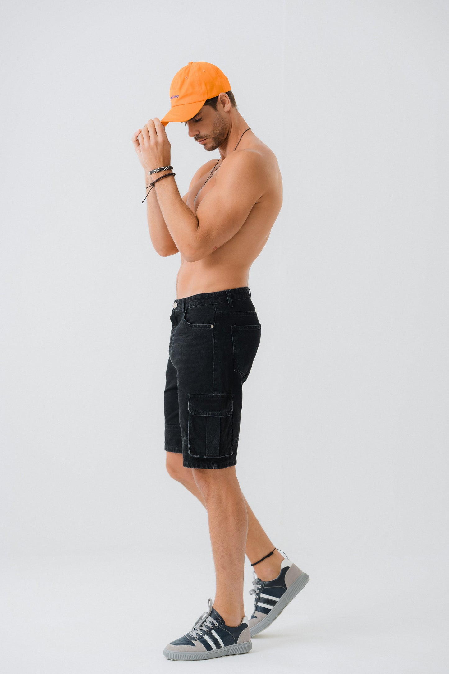 Black Cargo Denim Shorts - Hustle N Holla