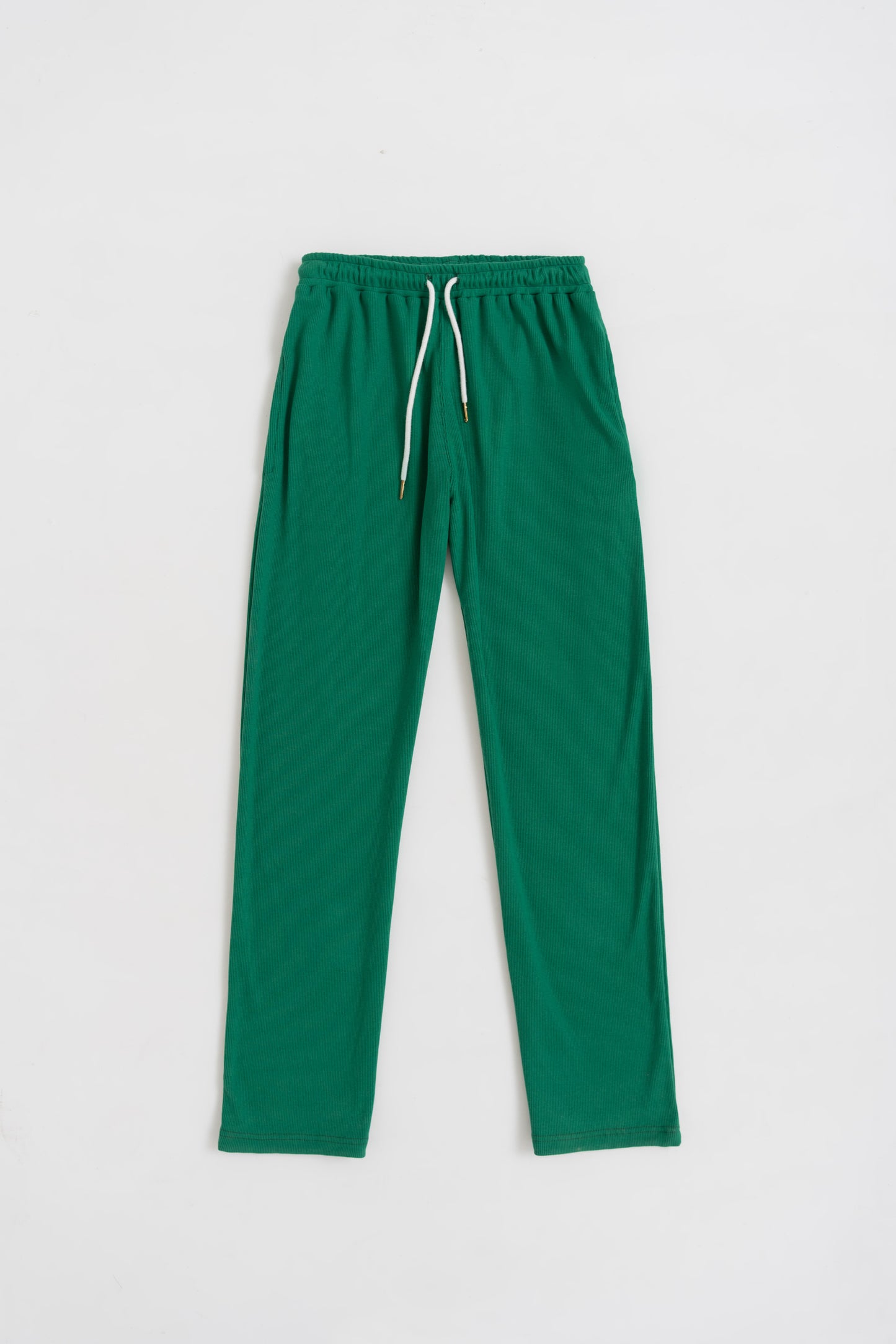 Green Minor Fault Rib Trouser - Hustle N Holla