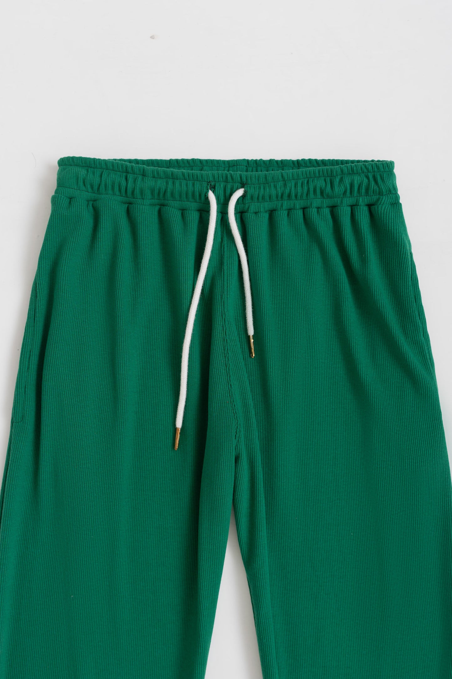 Green Minor Fault Rib Trouser - Hustle N Holla