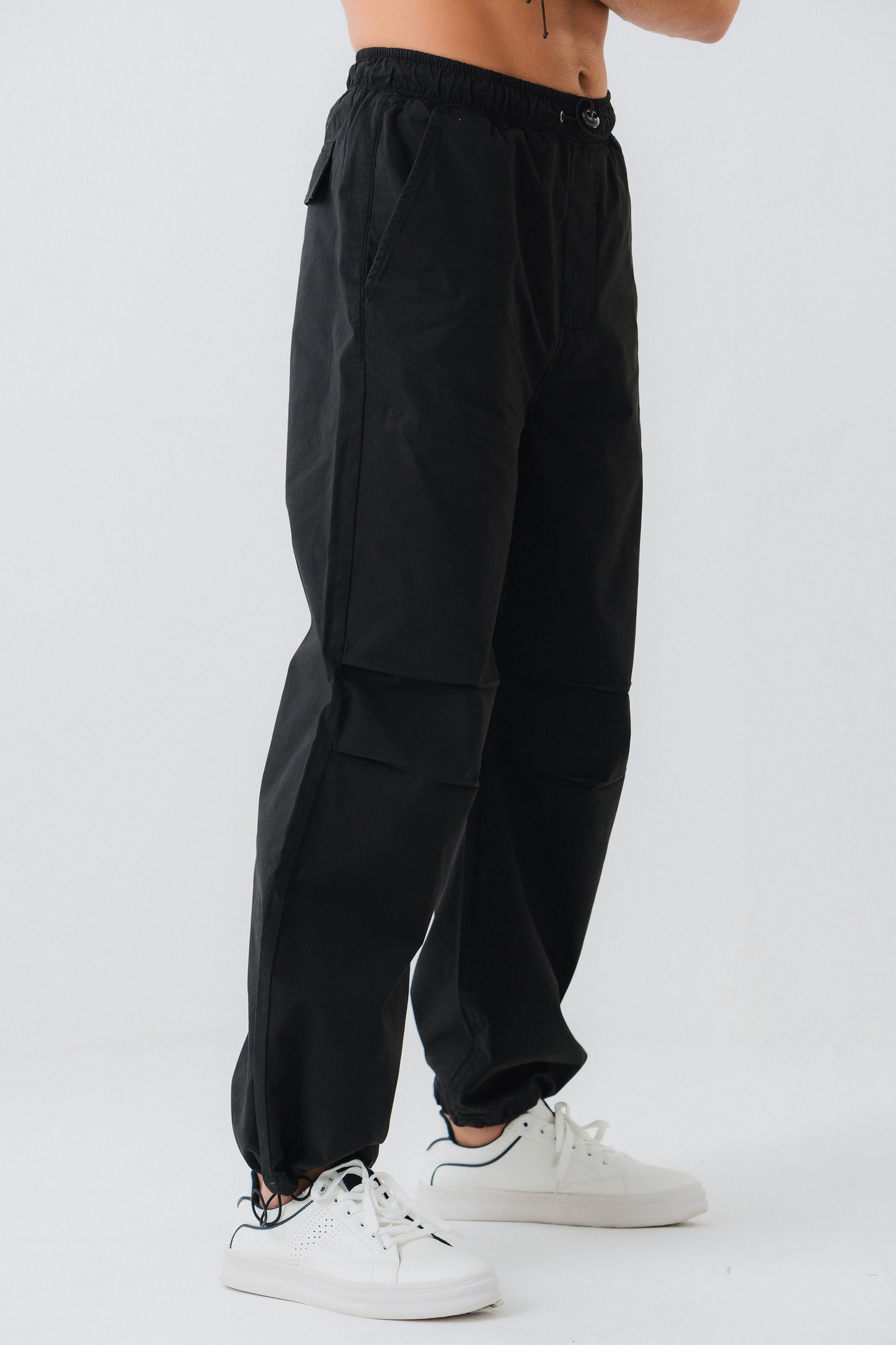 Light Weight Canvas Knee Pleated Trousers - Hustle N Holla