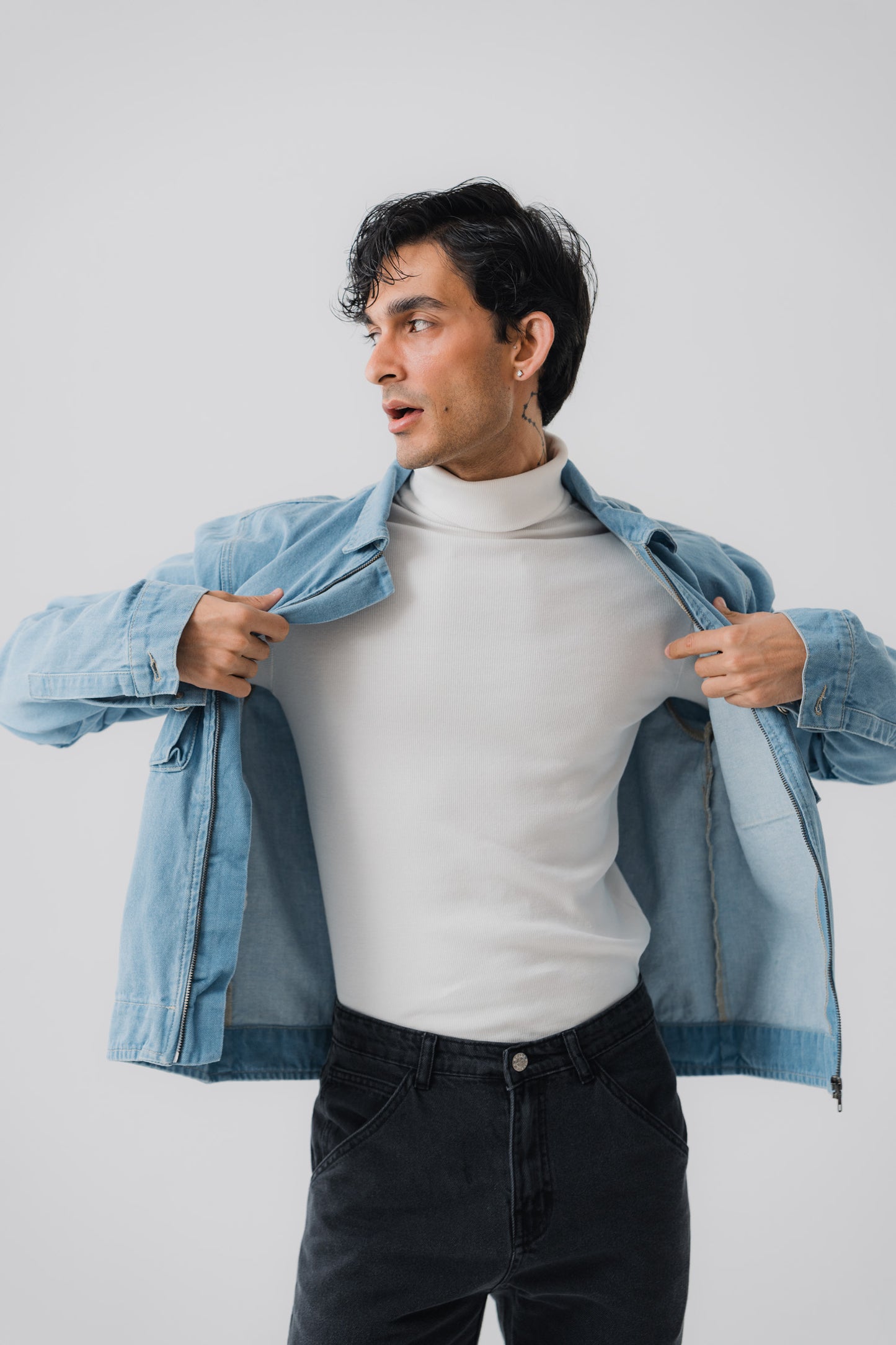 All Bue Denim Jacket - Hustle N Holla