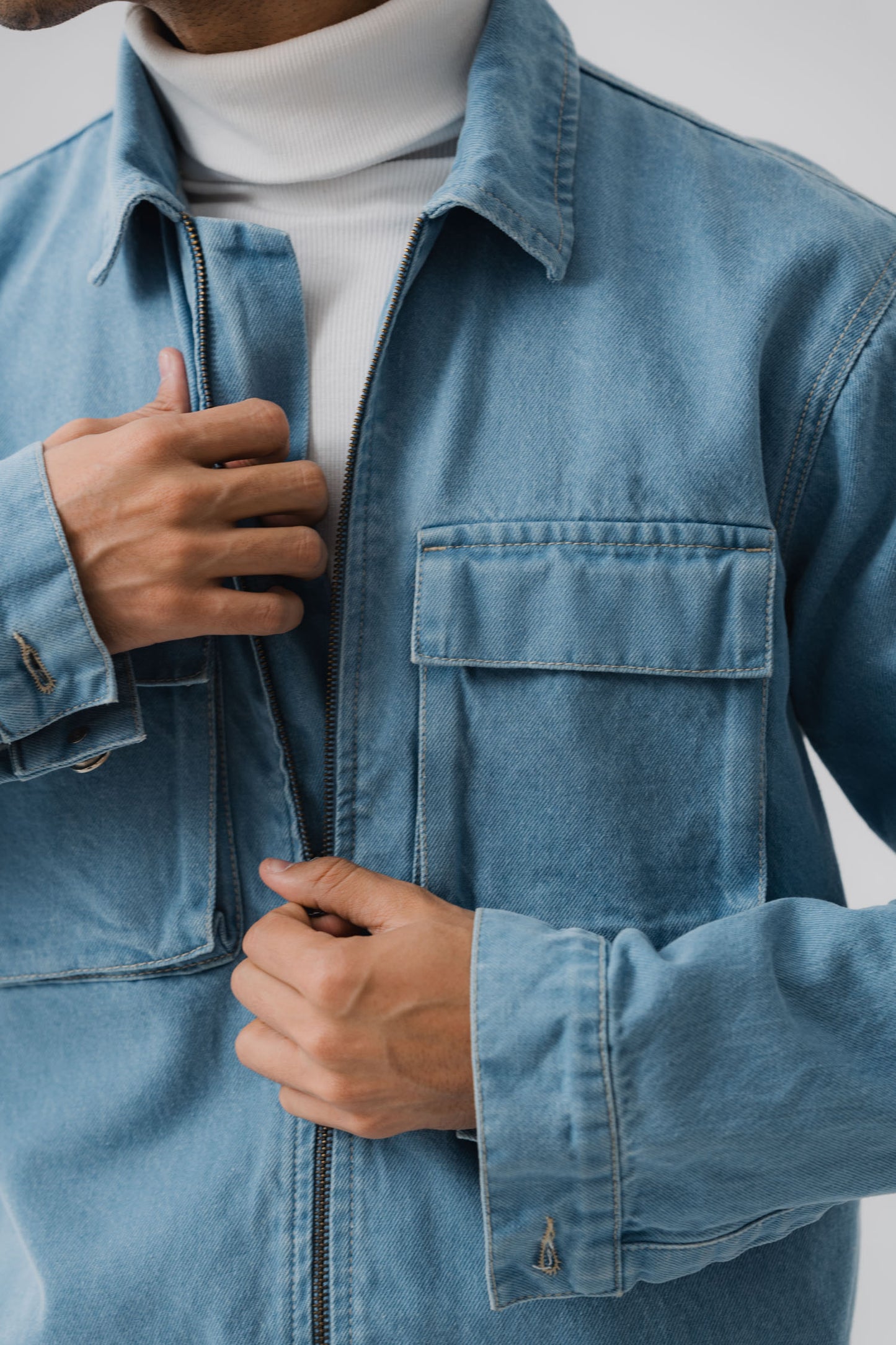 All Bue Denim Jacket - Hustle N Holla