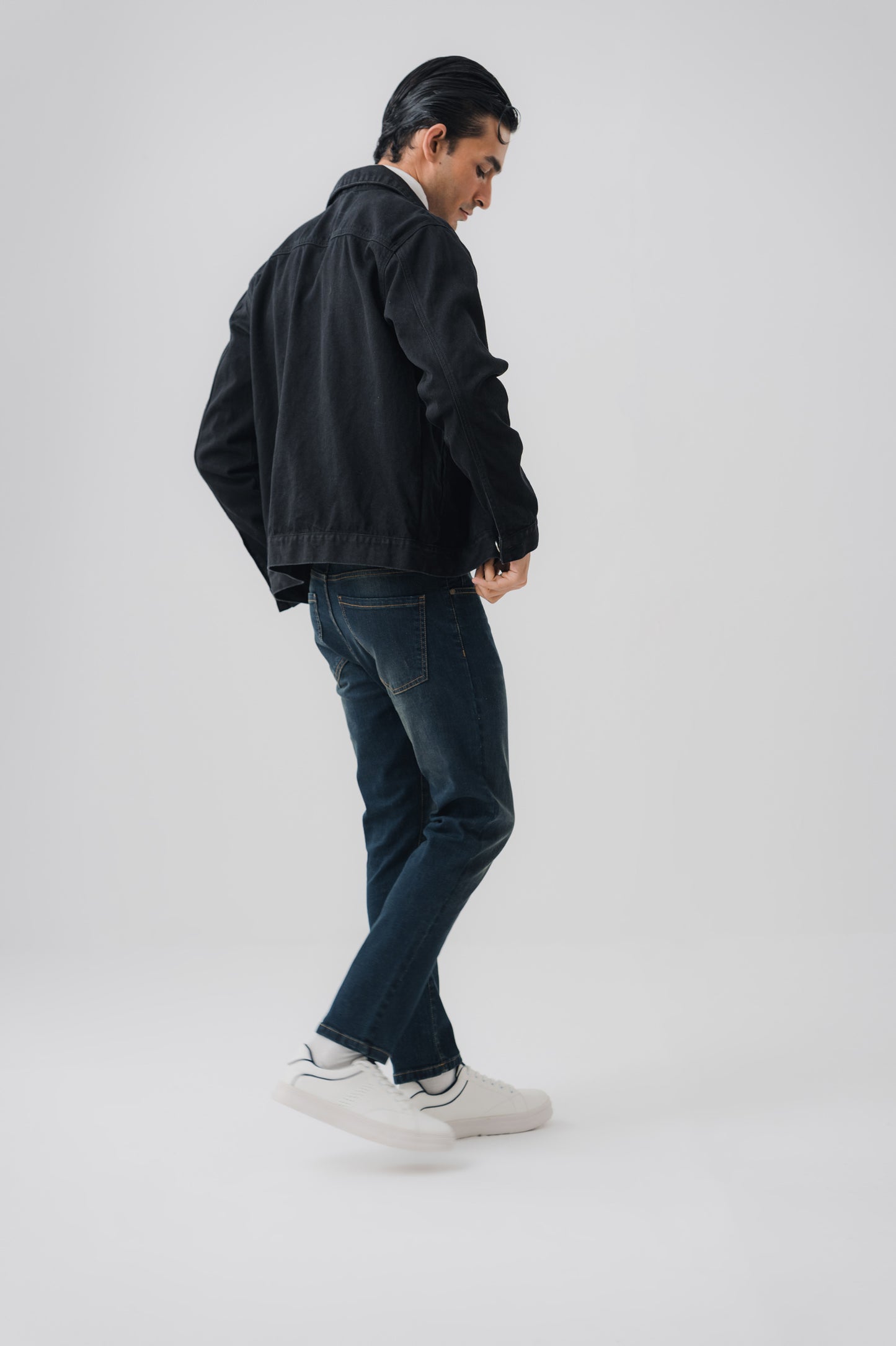Black Multiple Pockets Denim Jacket - Hustle N Holla