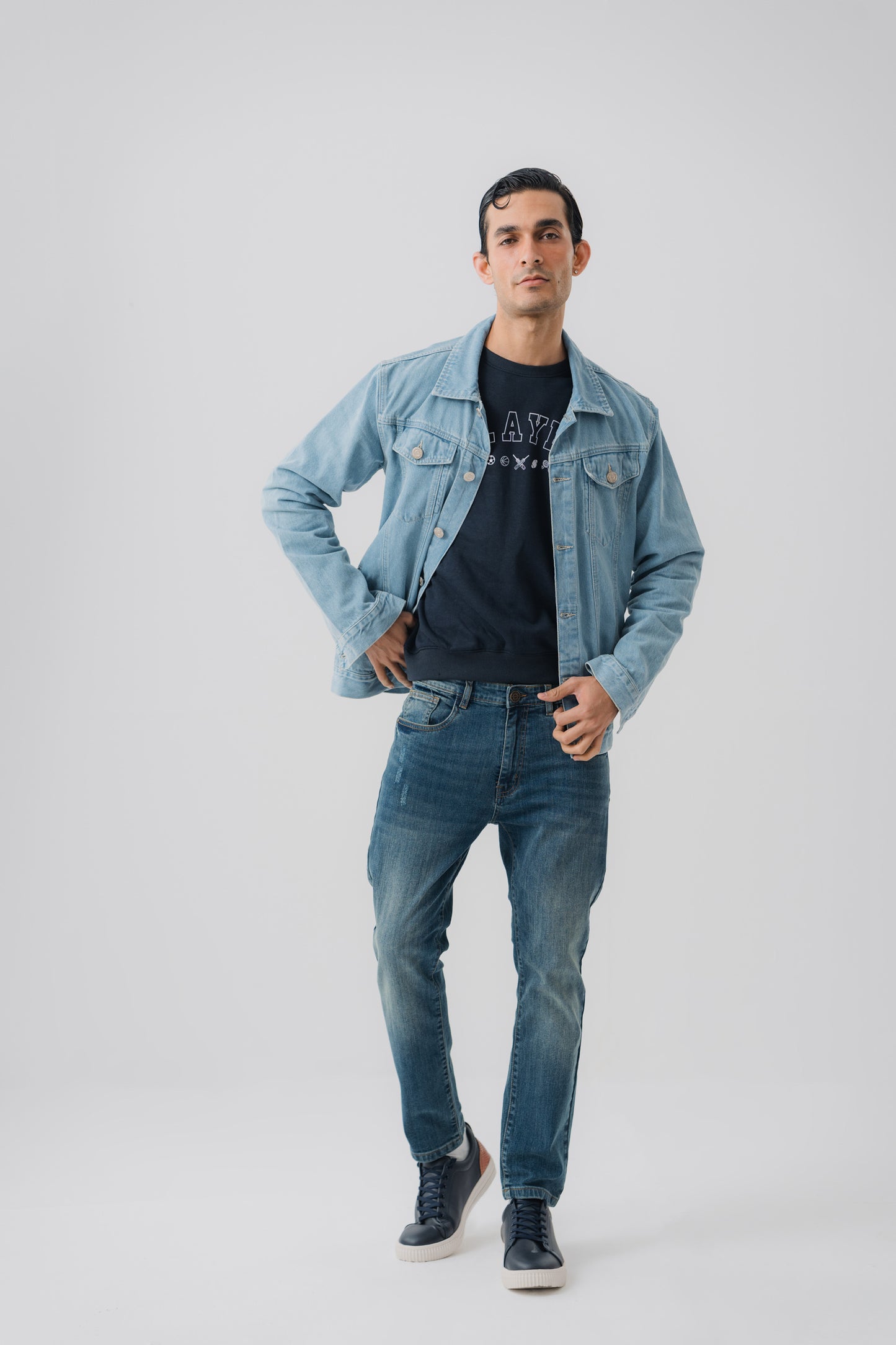 Blue Everyday Denim Jacket - Hustle N Holla