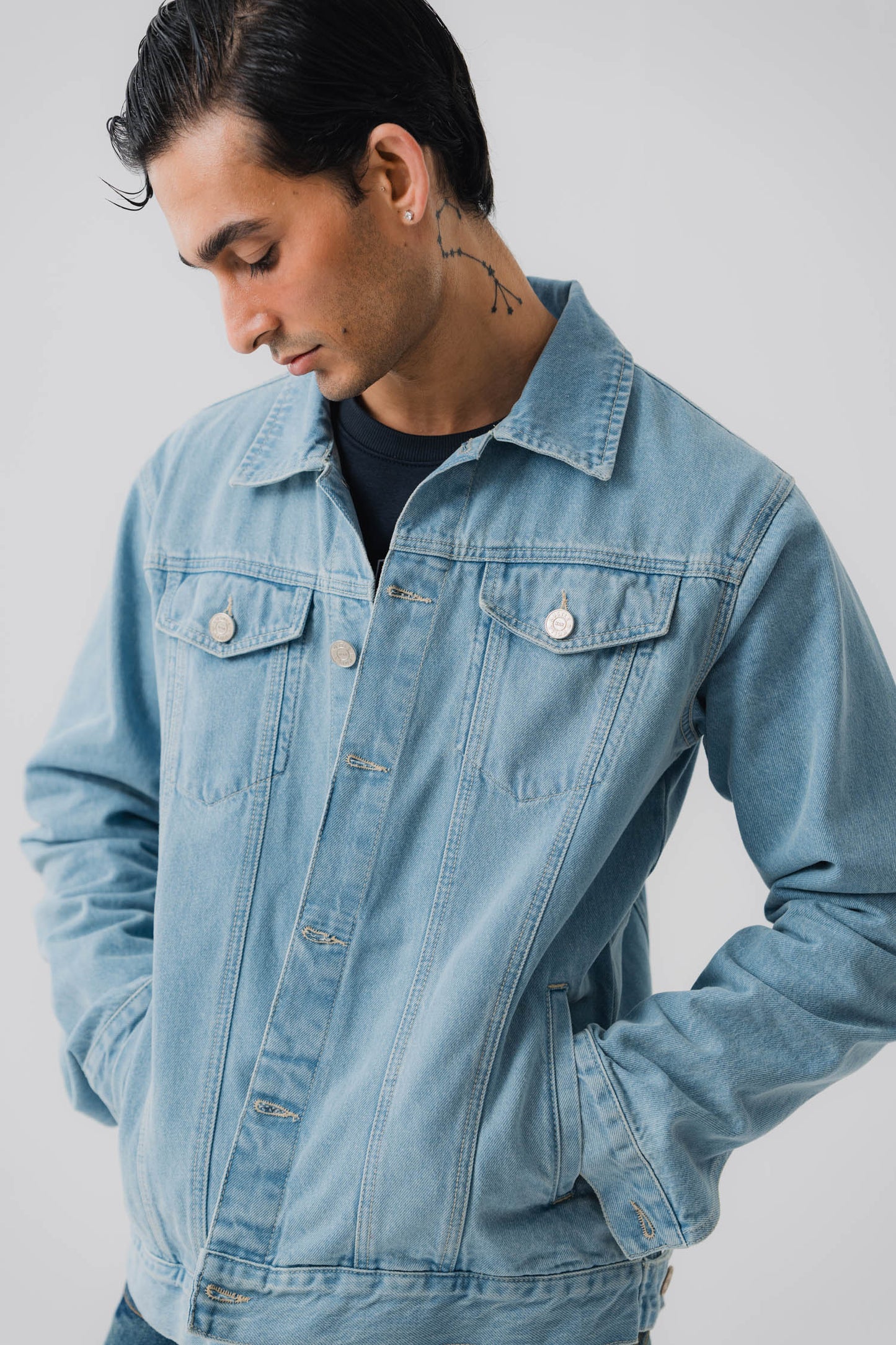 Blue Everyday Denim Jacket - Hustle N Holla