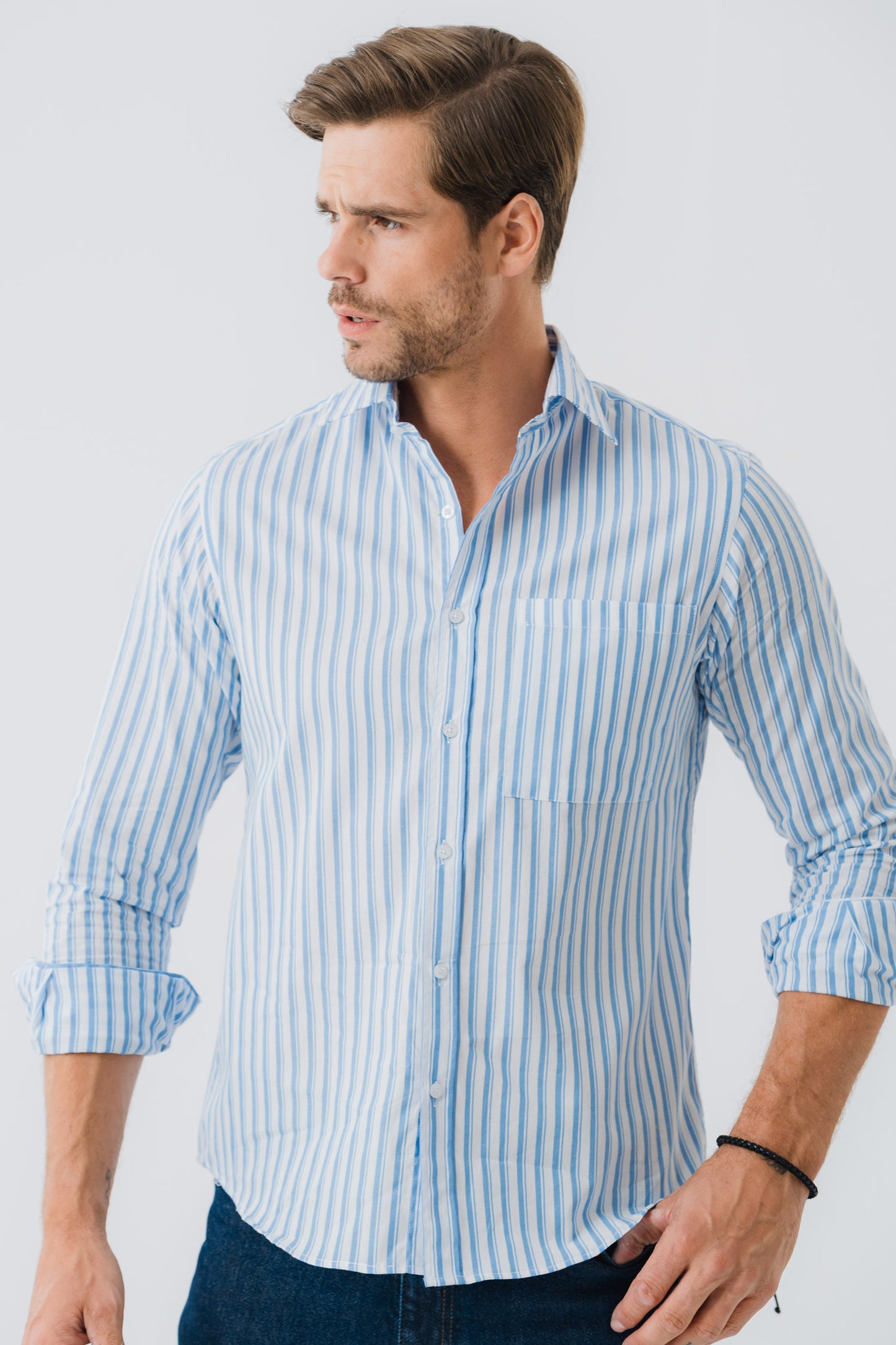 Printed Button-down Shirt - Hustle N Holla