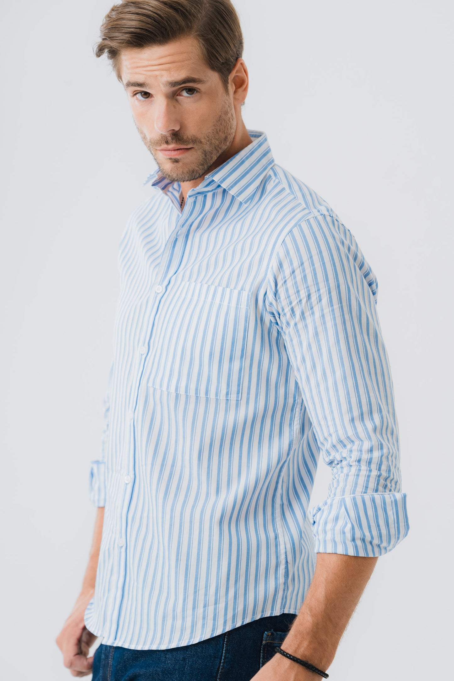 Printed Button-down Shirt - Hustle N Holla