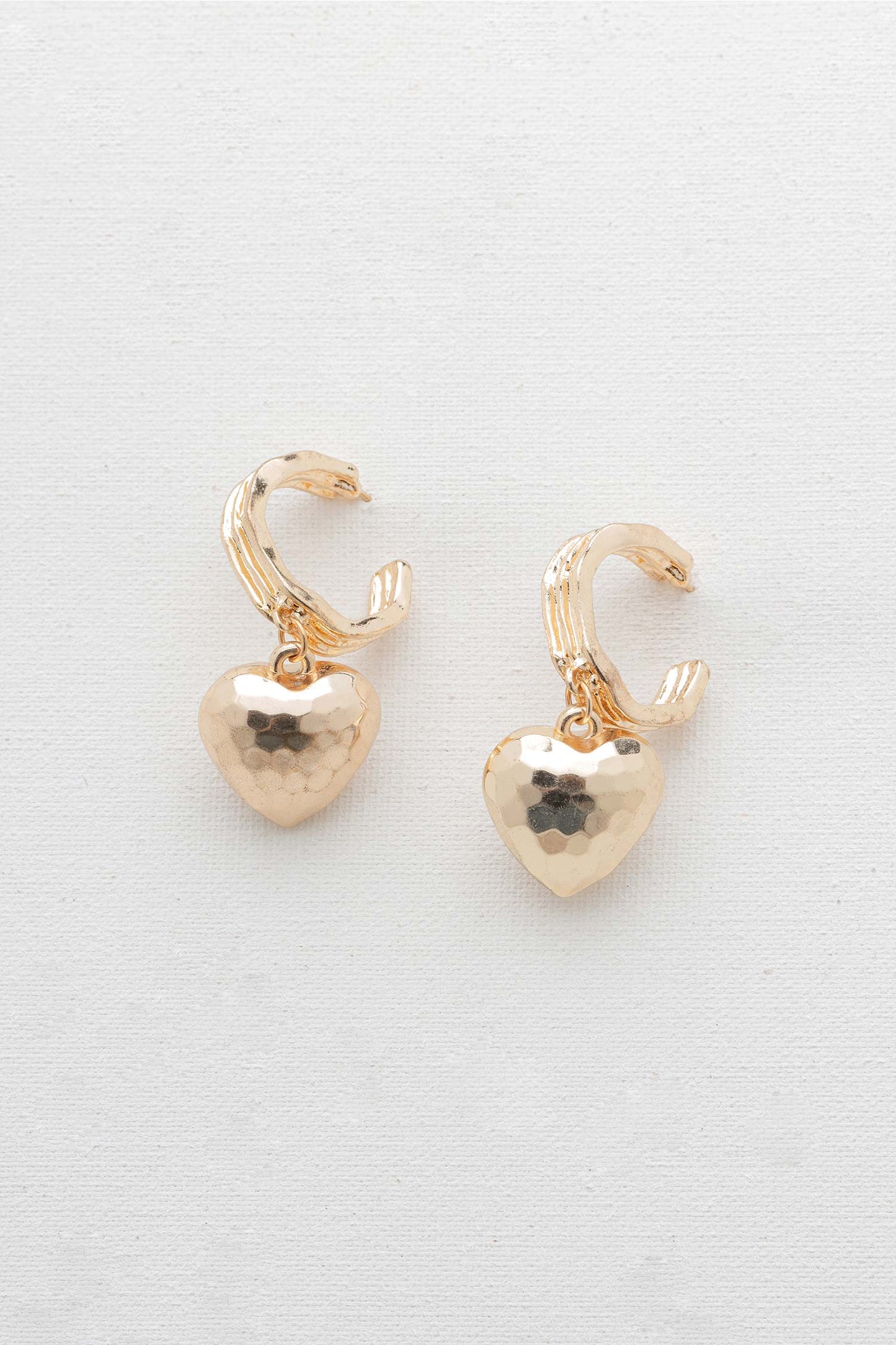 Hearty Hoop Earrings