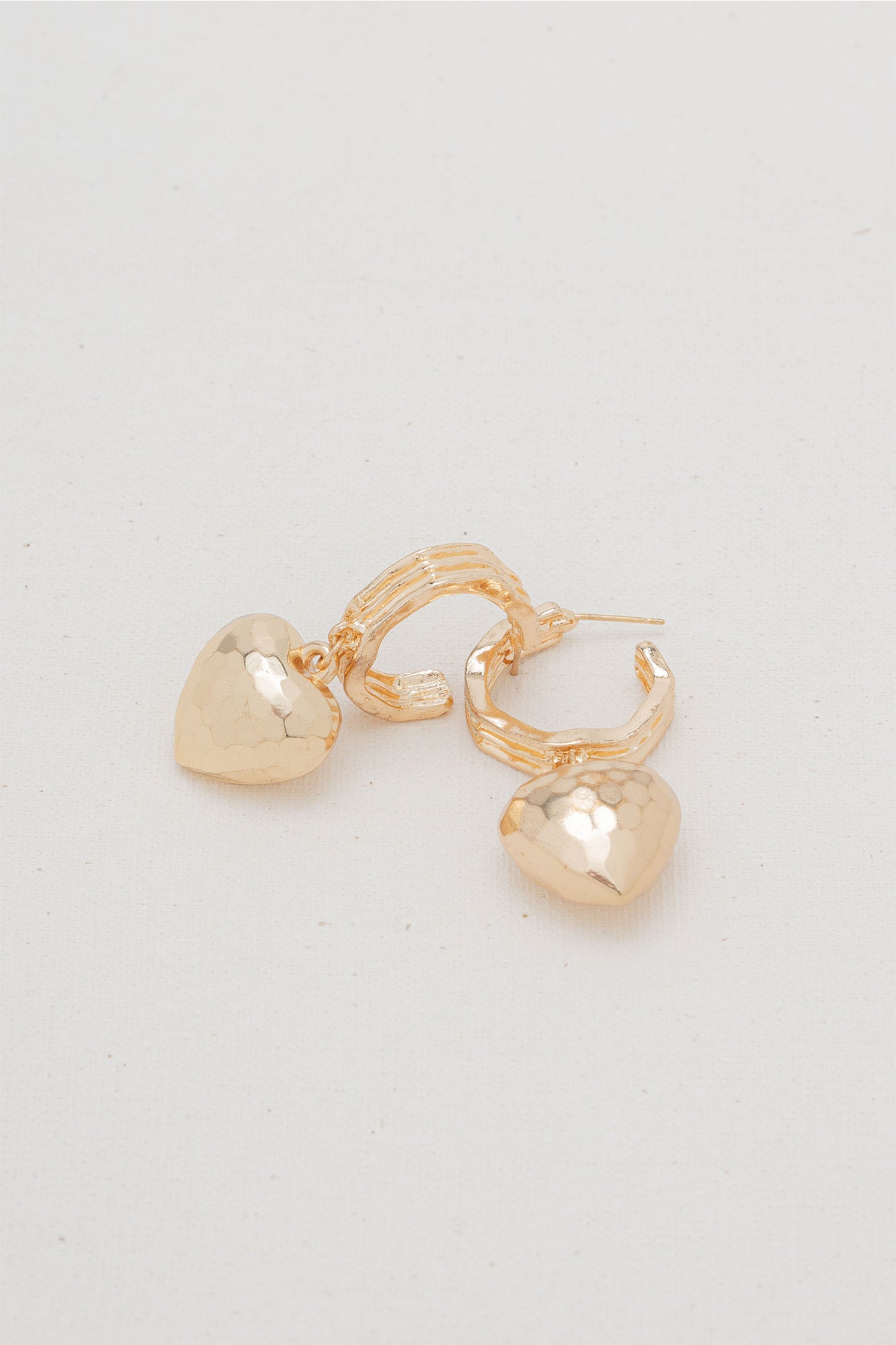 Hearty Hoop Earrings