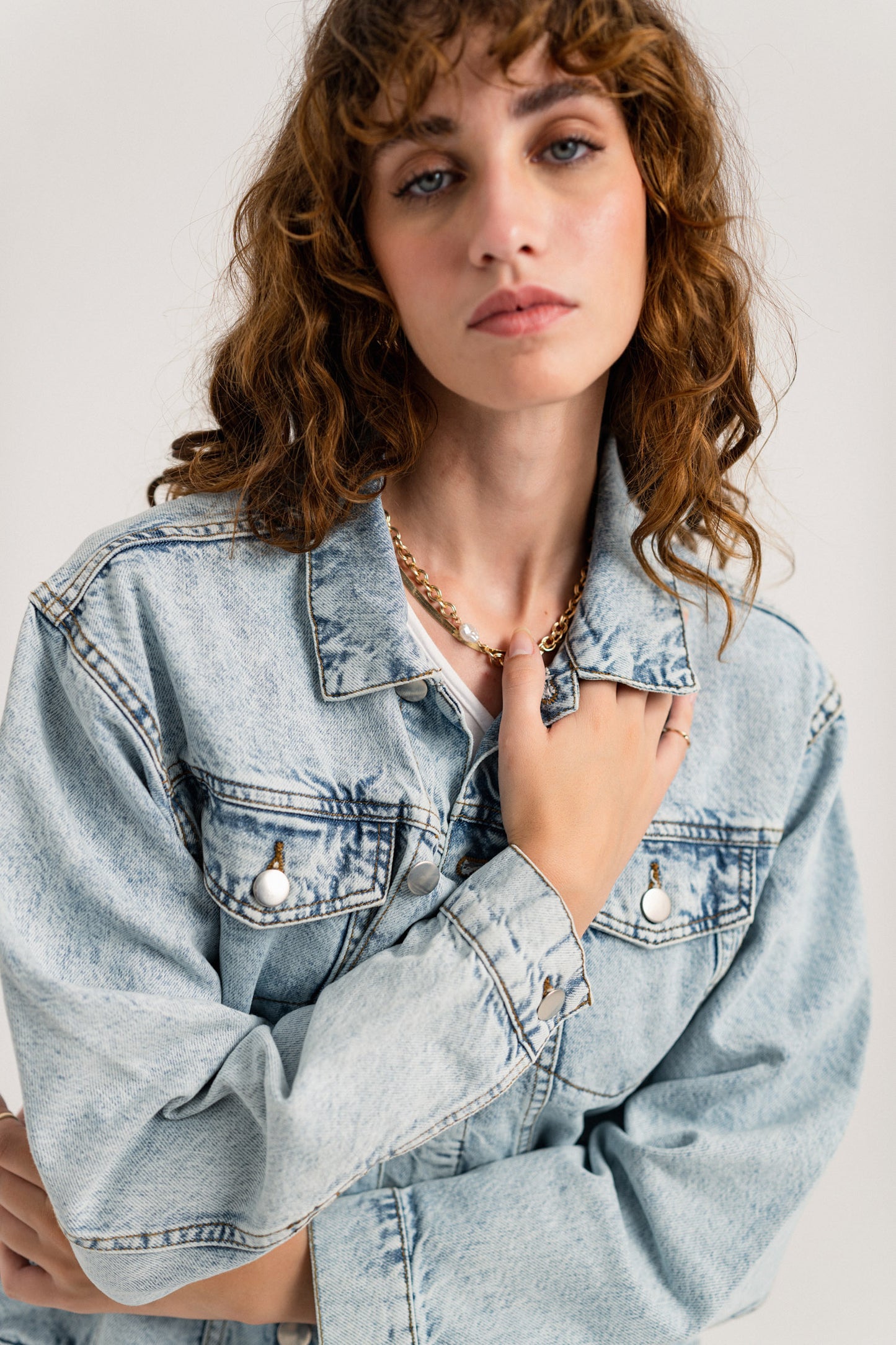 Blue Regular Fit Minor Fault Denim Jacket - Hustle N Holla