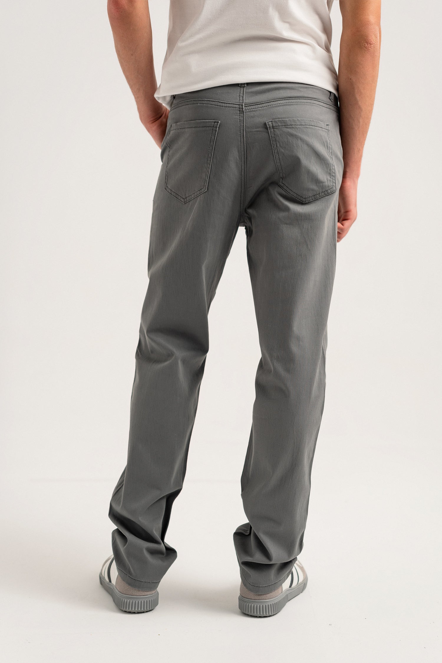 Charcoal Grey Regular Fit Minor Fault Chino Pants - Hustle N Holla