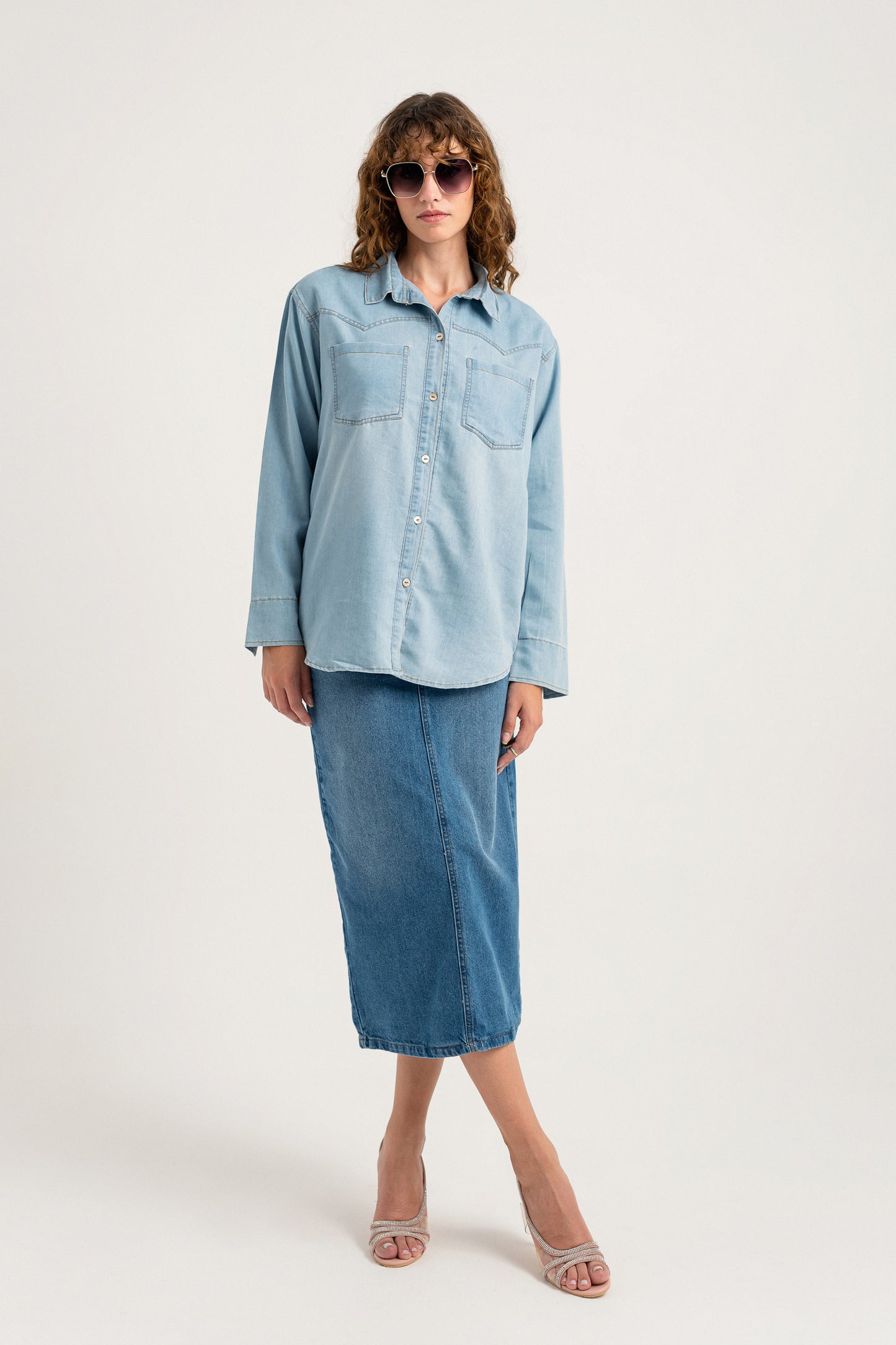 Regular Fit Chambray Minor Fault Shirt - Hustle N Holla