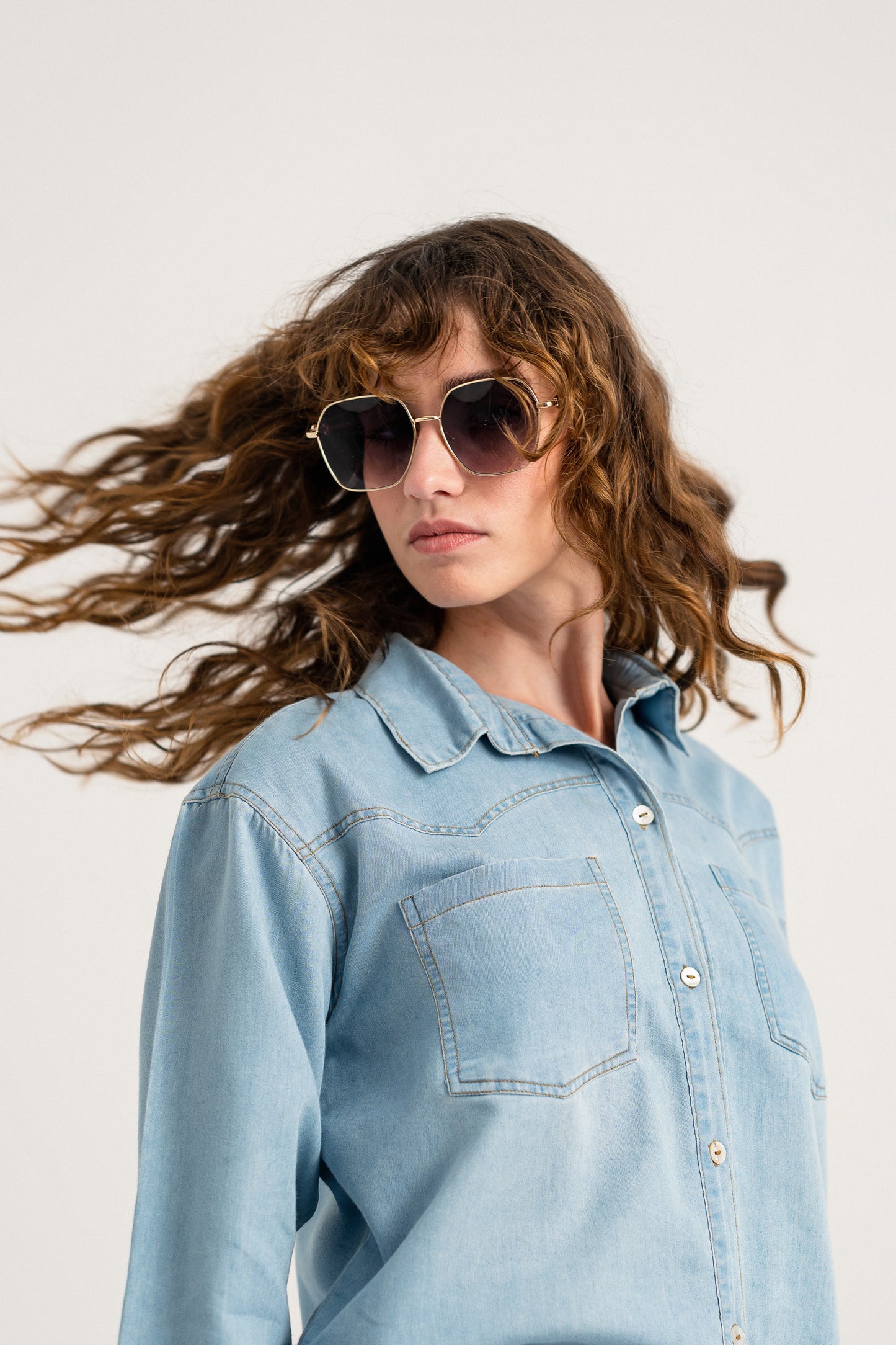 Regular Fit Chambray Minor Fault Shirt - Hustle N Holla