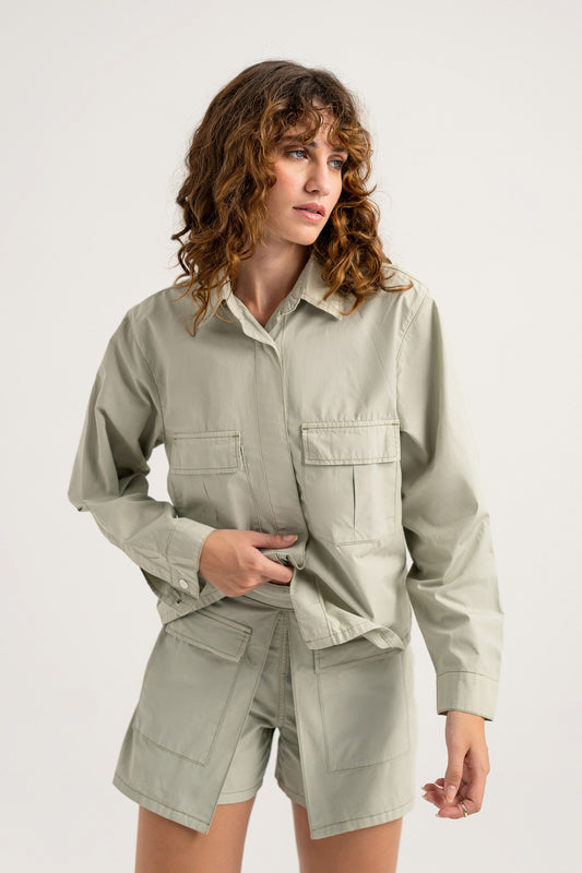 Sage Green Shorts - Hustle N Holla