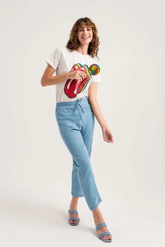 Chambray Straight Fit Minor Fault Pants - Hustle N Holla