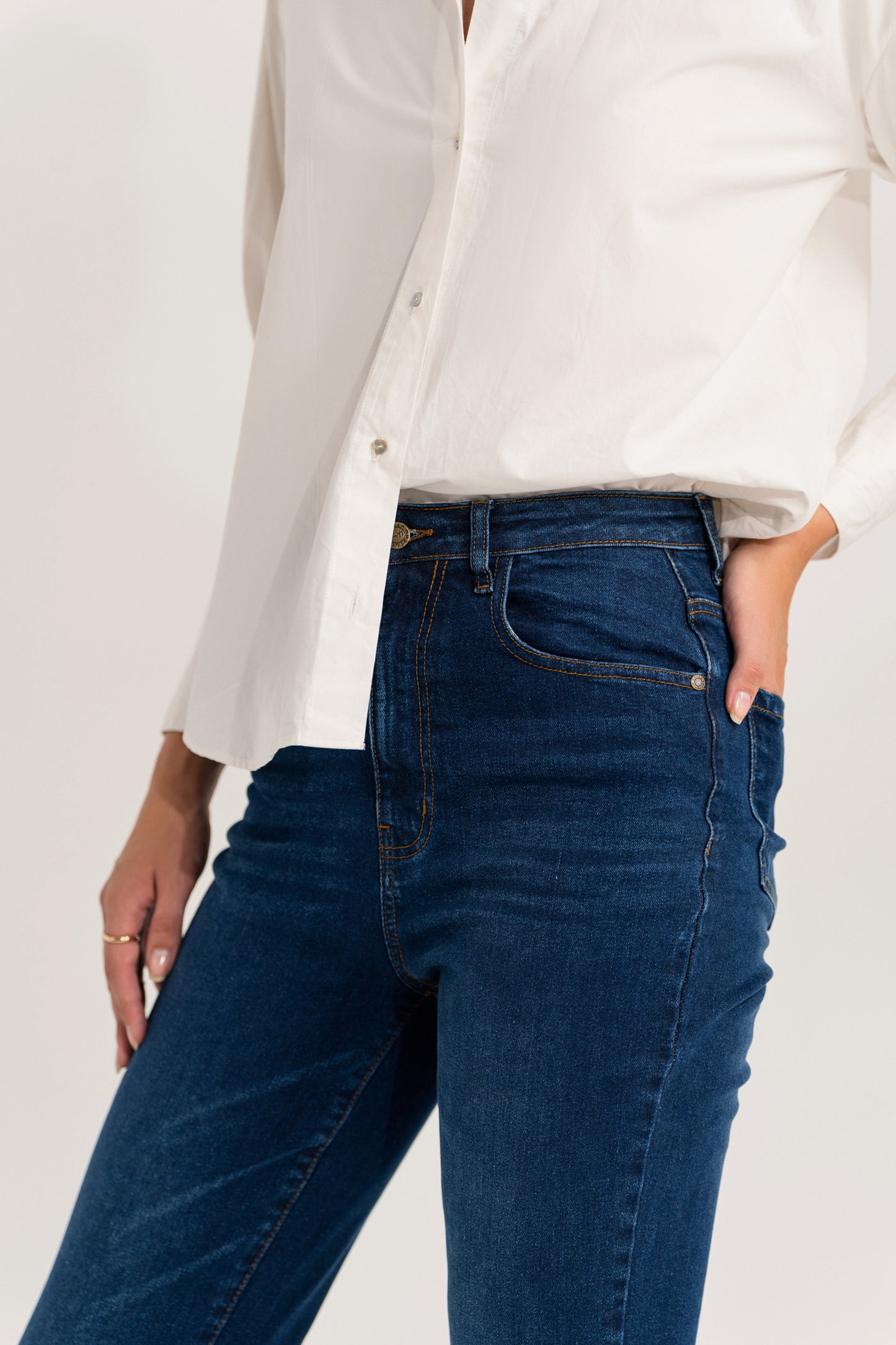 Dark Blue Slim Fit Jeans - Hustle N Holla