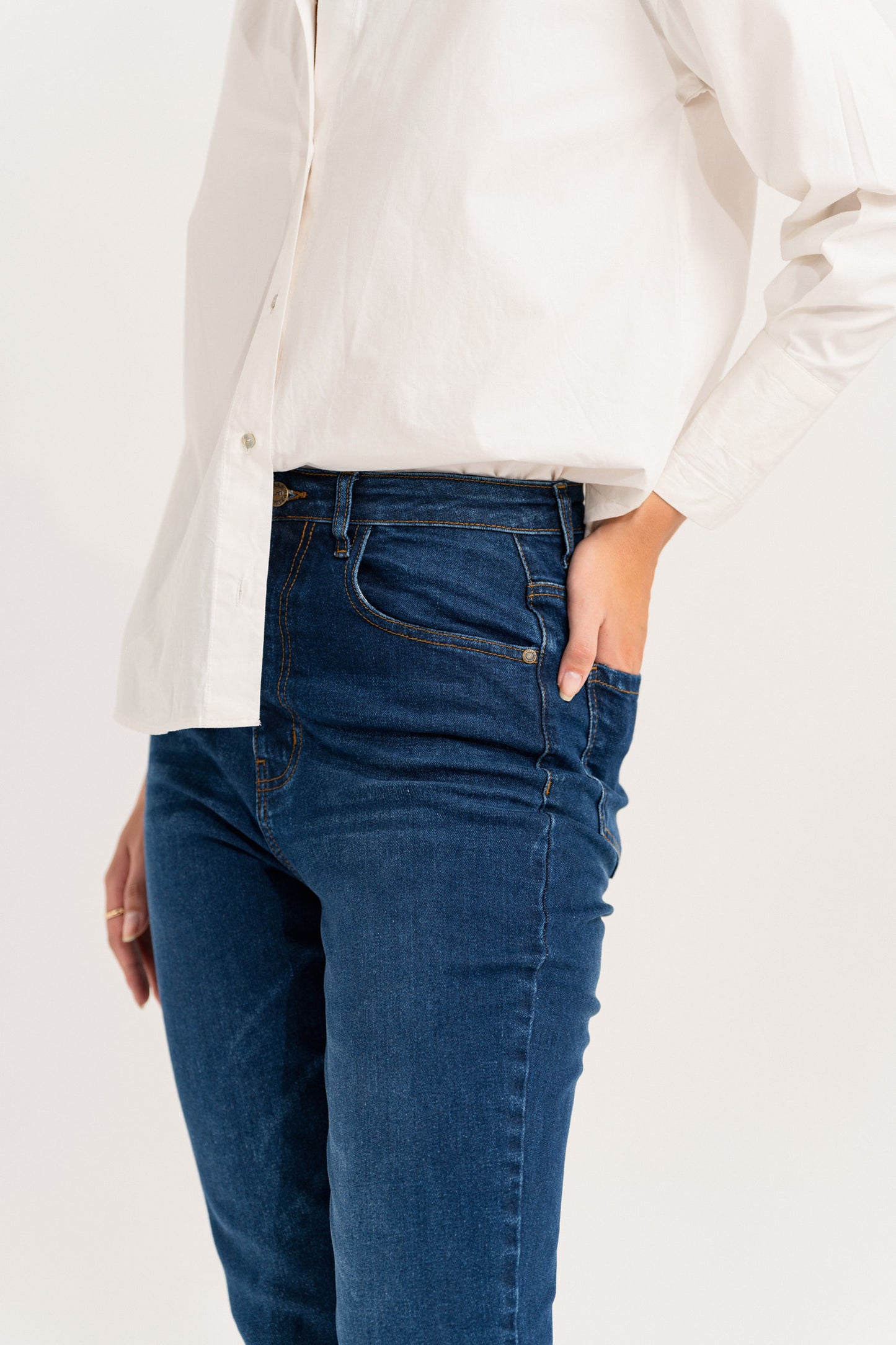 Dark Blue Slim Fit Jeans - Hustle N Holla