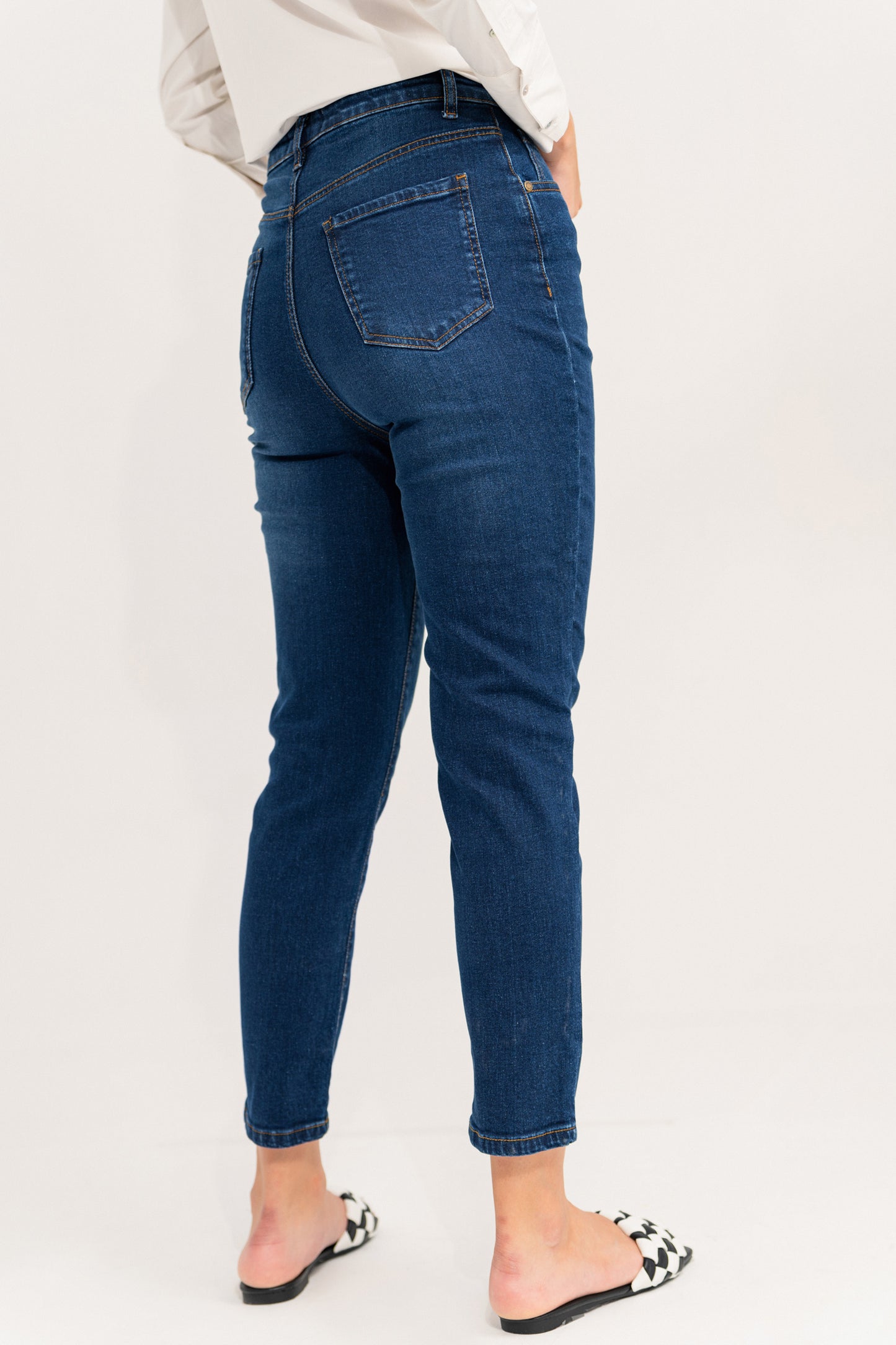 Dark Blue Slim Fit Jeans - Hustle N Holla