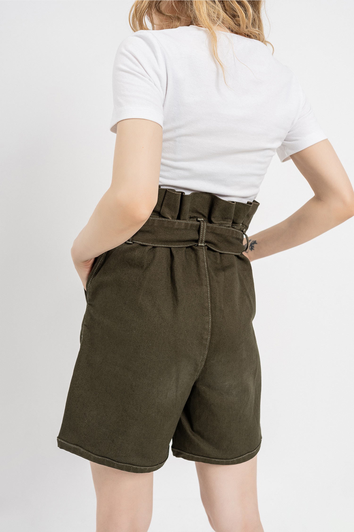 Military Crop Shorts