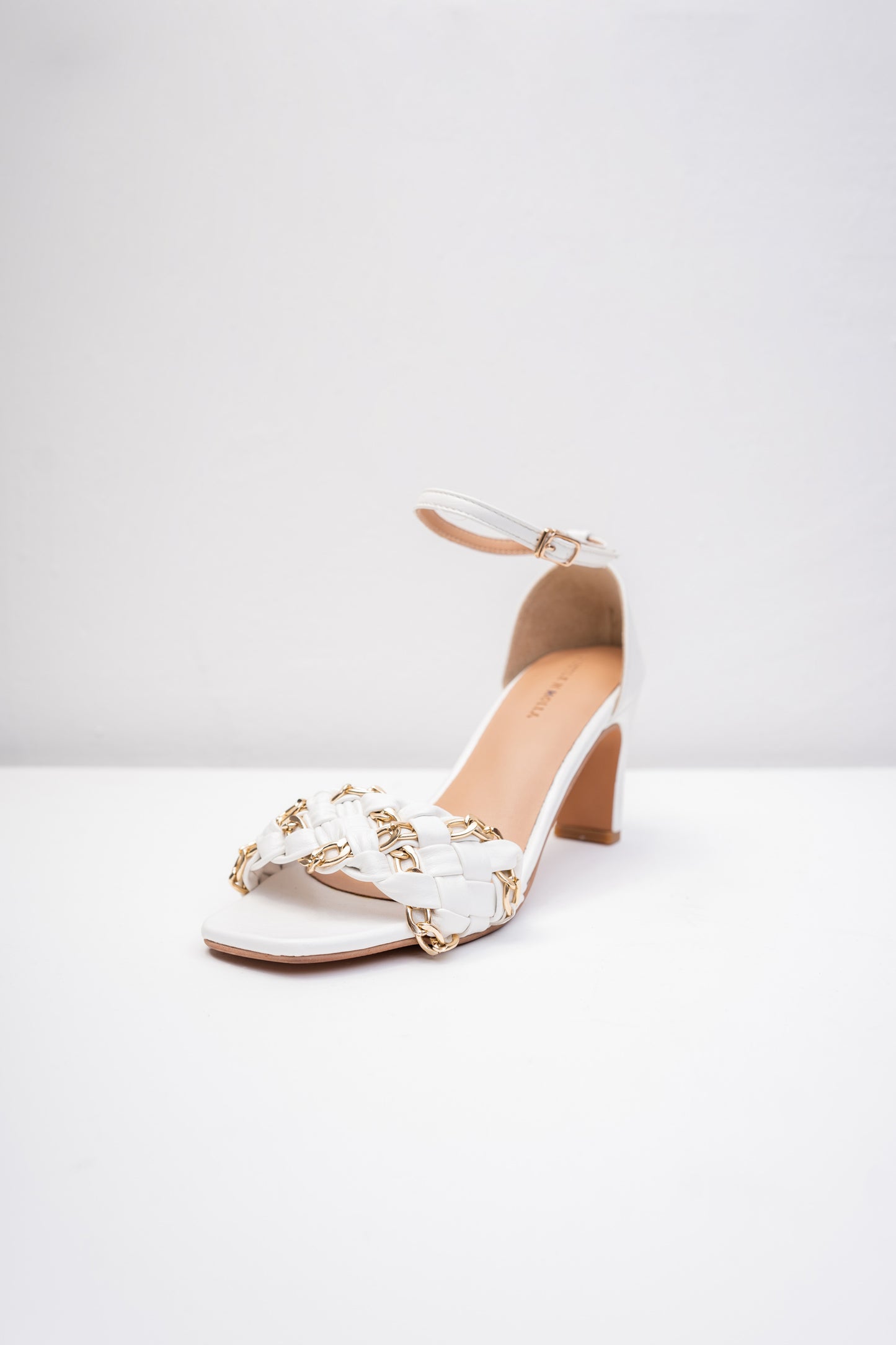 Nora White Heels