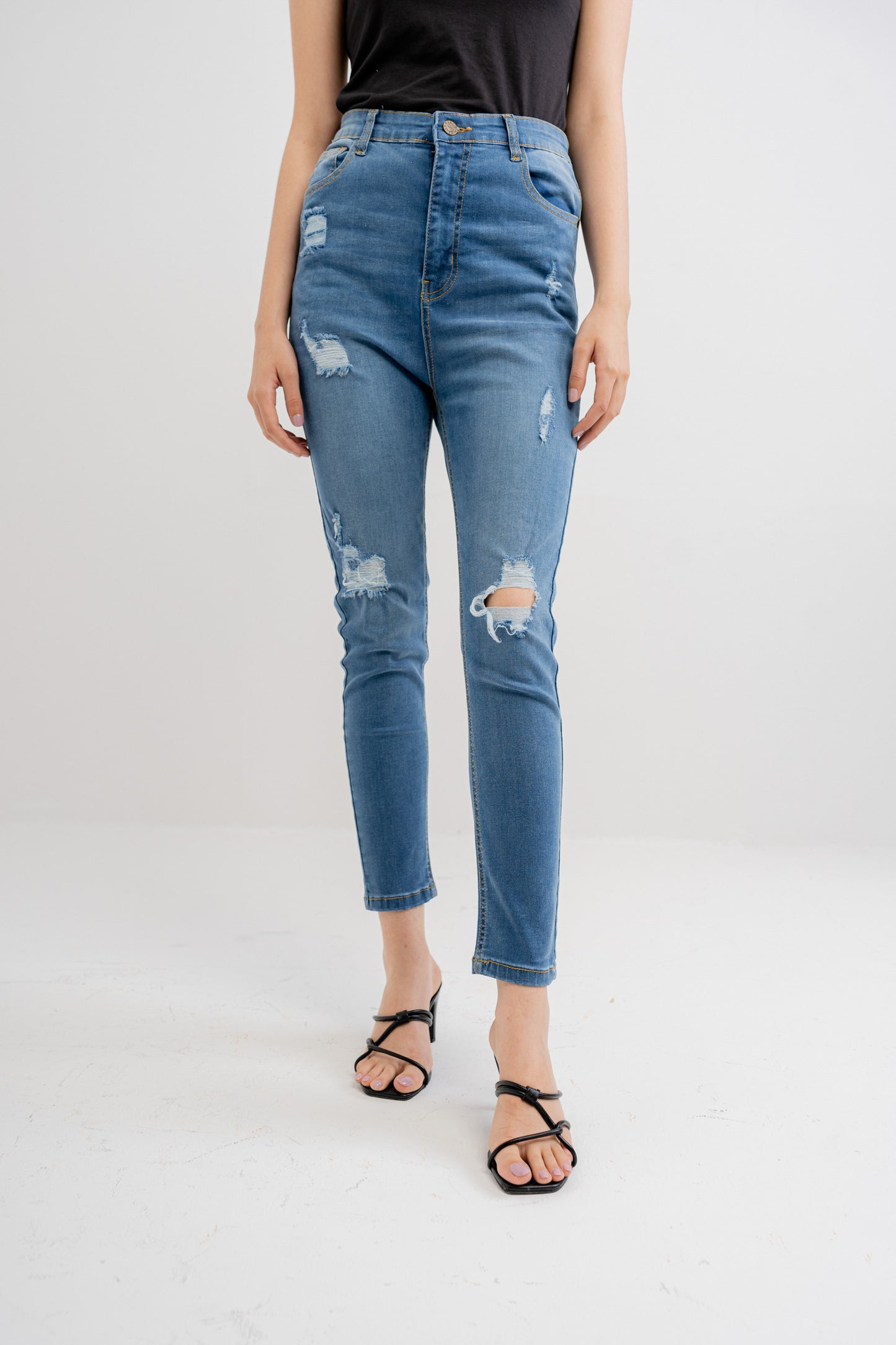 Ocean Blue Denim Jeans - Hustle N Holla