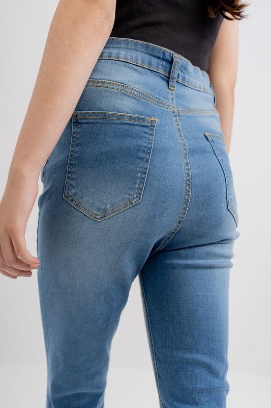 Ocean Blue Denim Jeans - Hustle N Holla